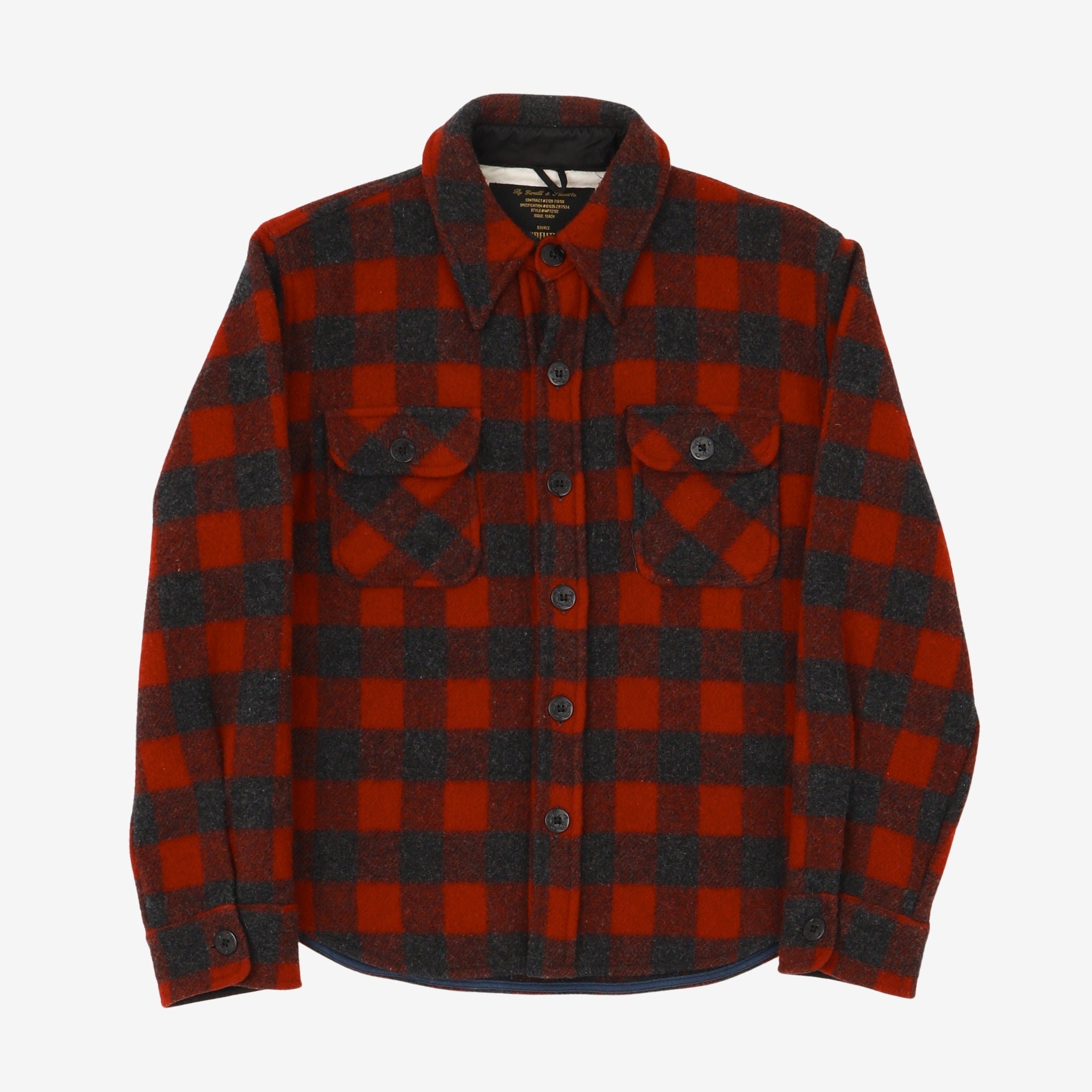 Plaid Wool Overshirt