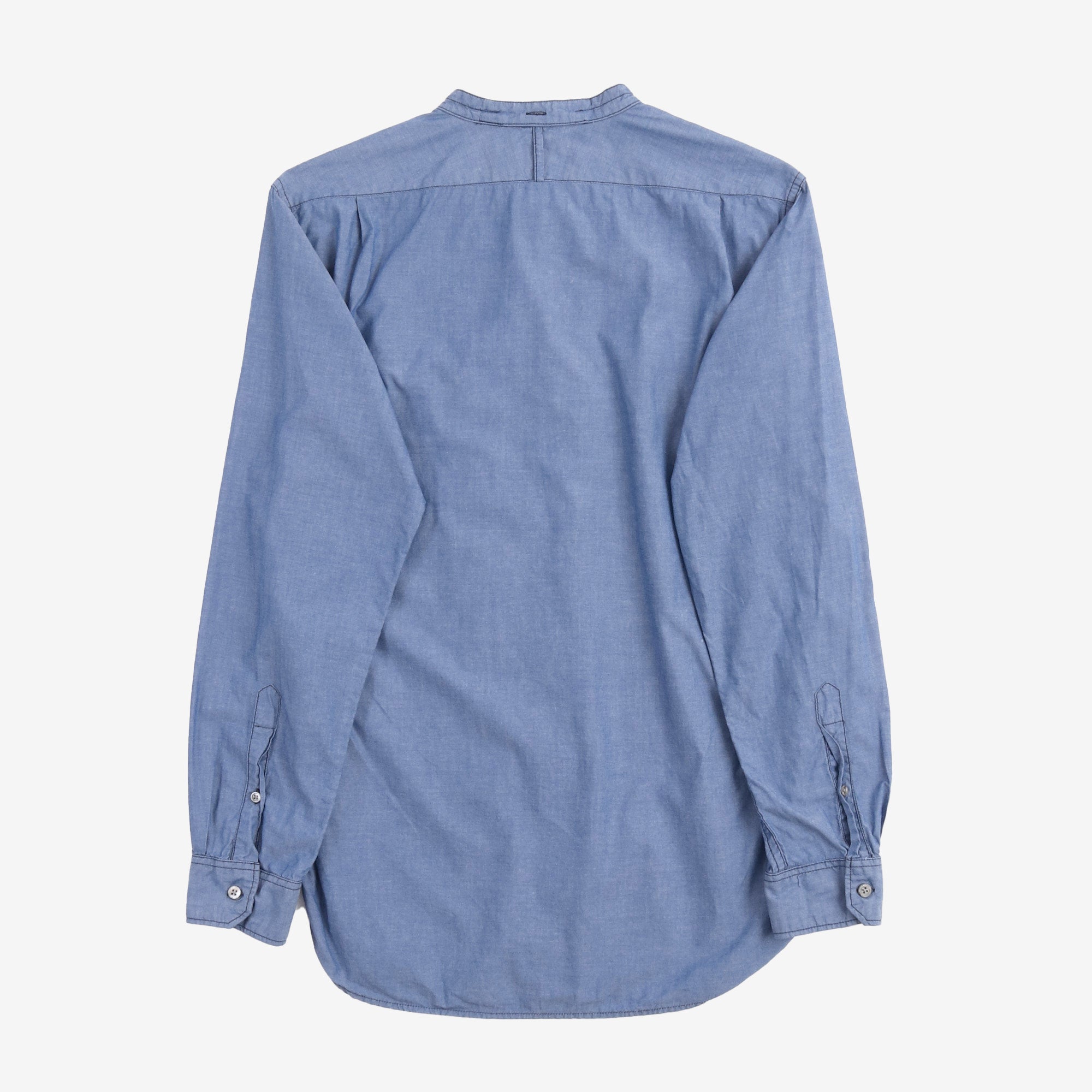 Grandad Collar Chambray Shirt