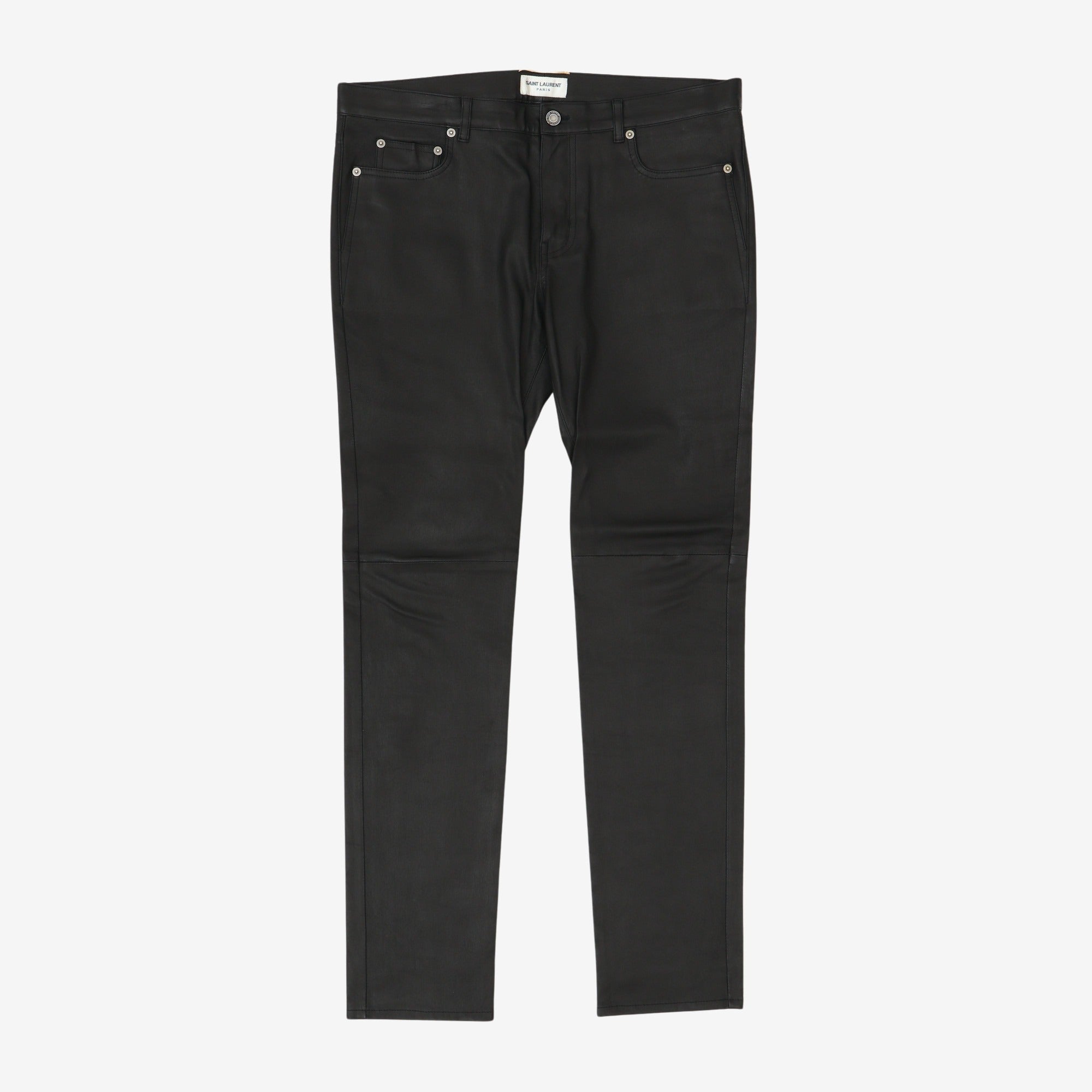 Skinny Fit Lamb Leather Trousers