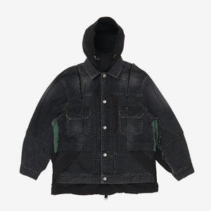 Reversible Denim Nylon Jacket