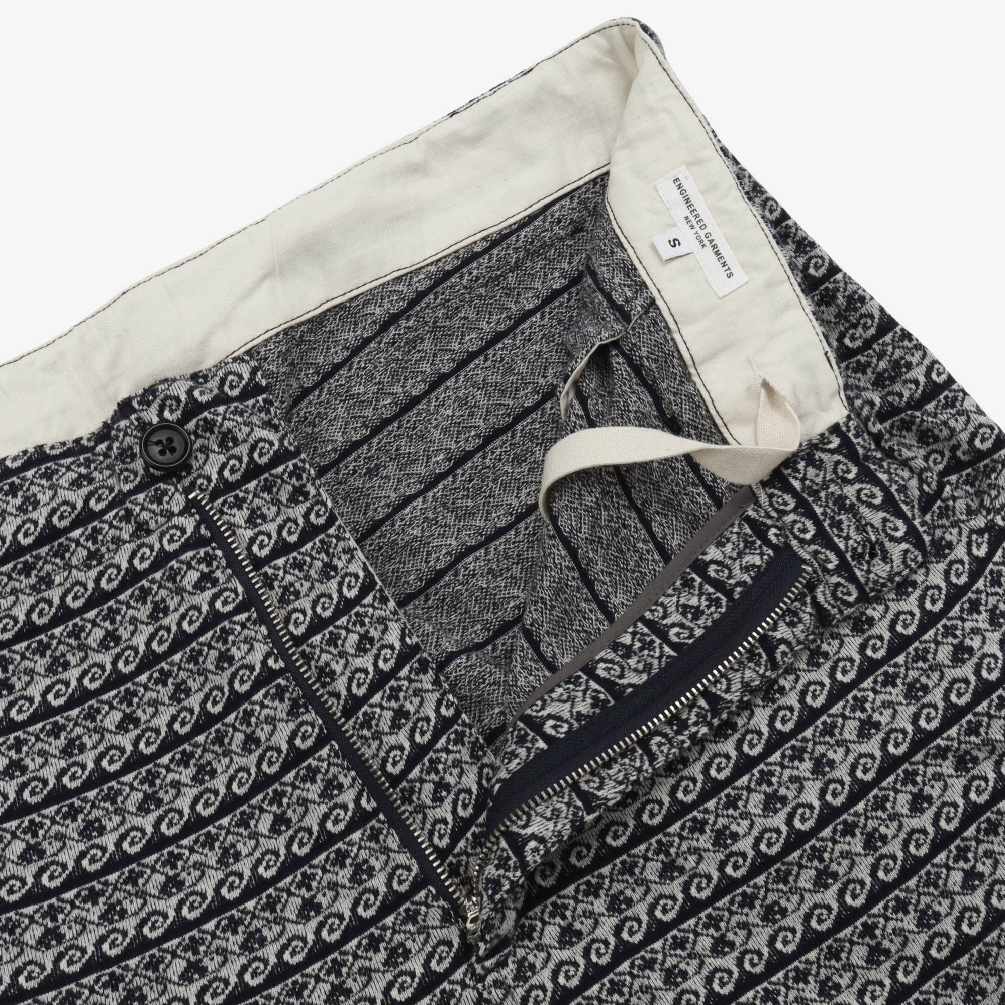 Patterned Drawstring Trousers