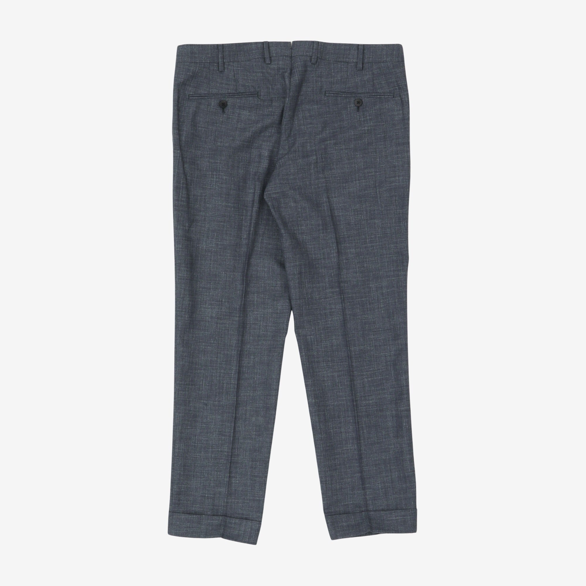 Pleated Wool Trouser (35W x 28.5L)