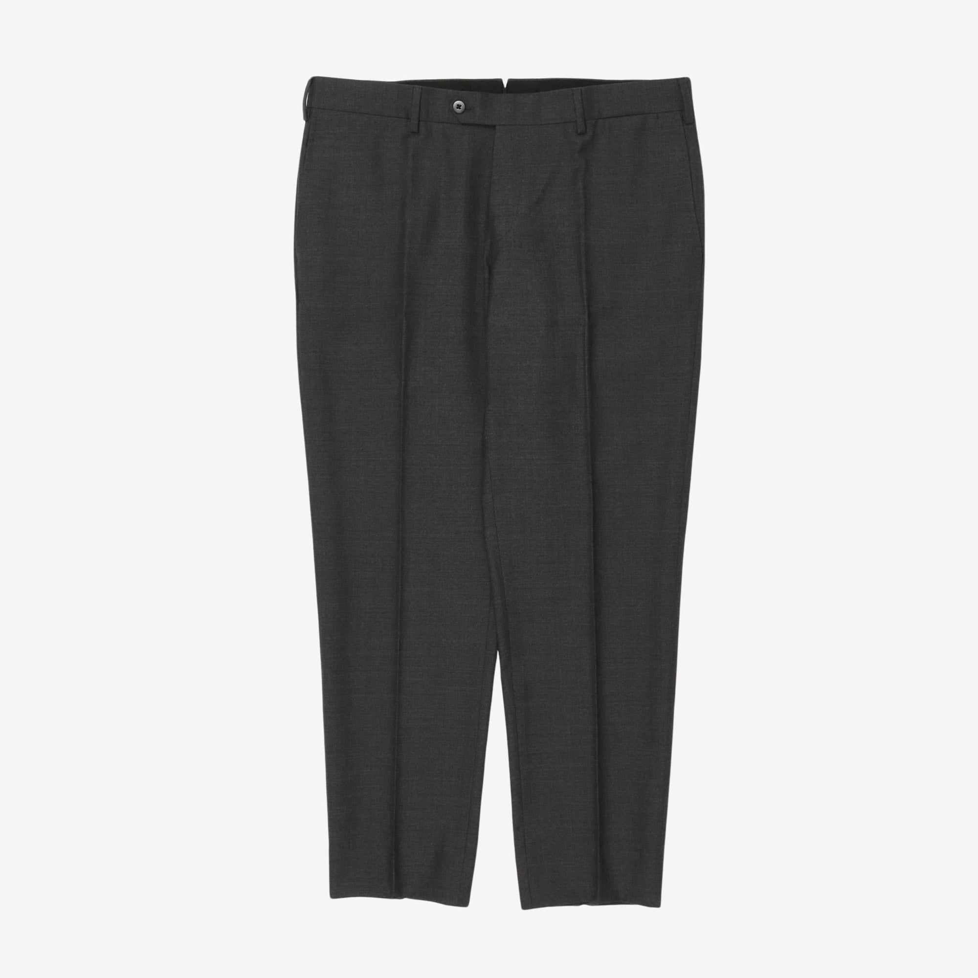 Pleated Wool Trousers (34W x 29L)