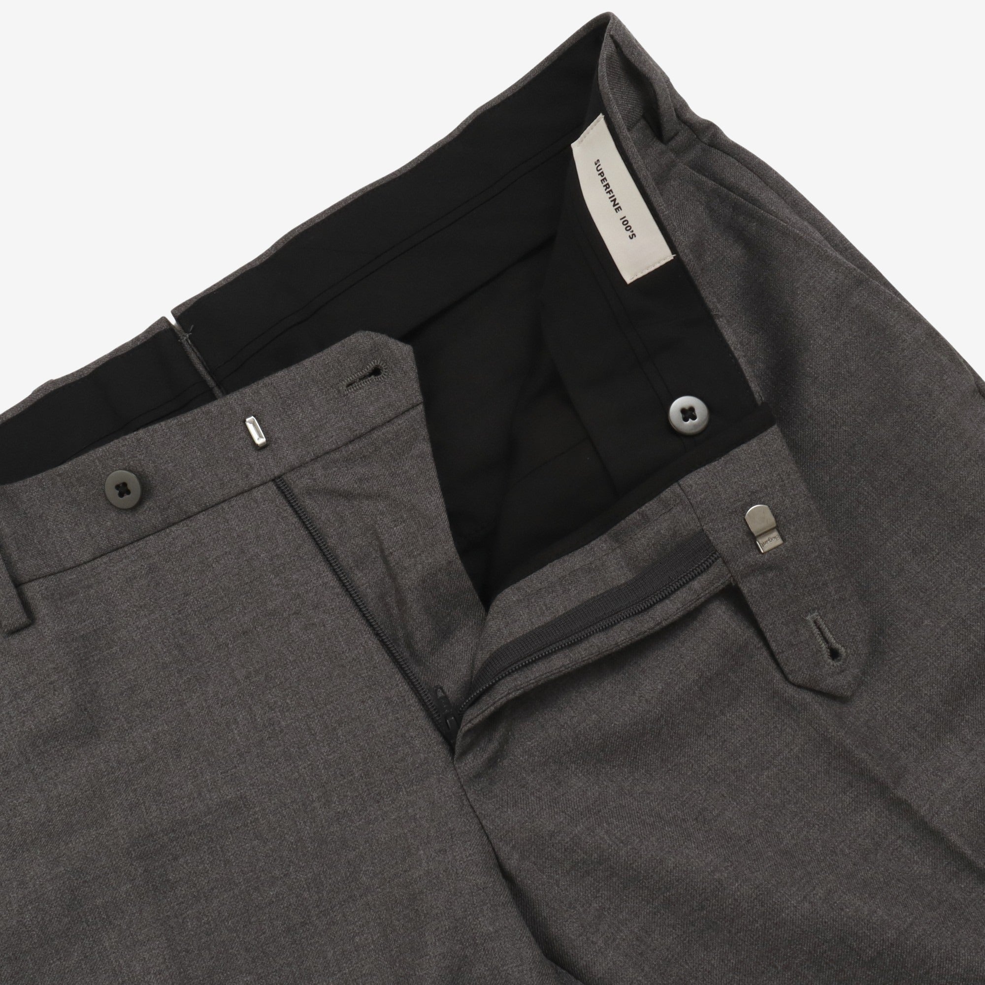 Wool Pleated Trousers (34W x 29L)