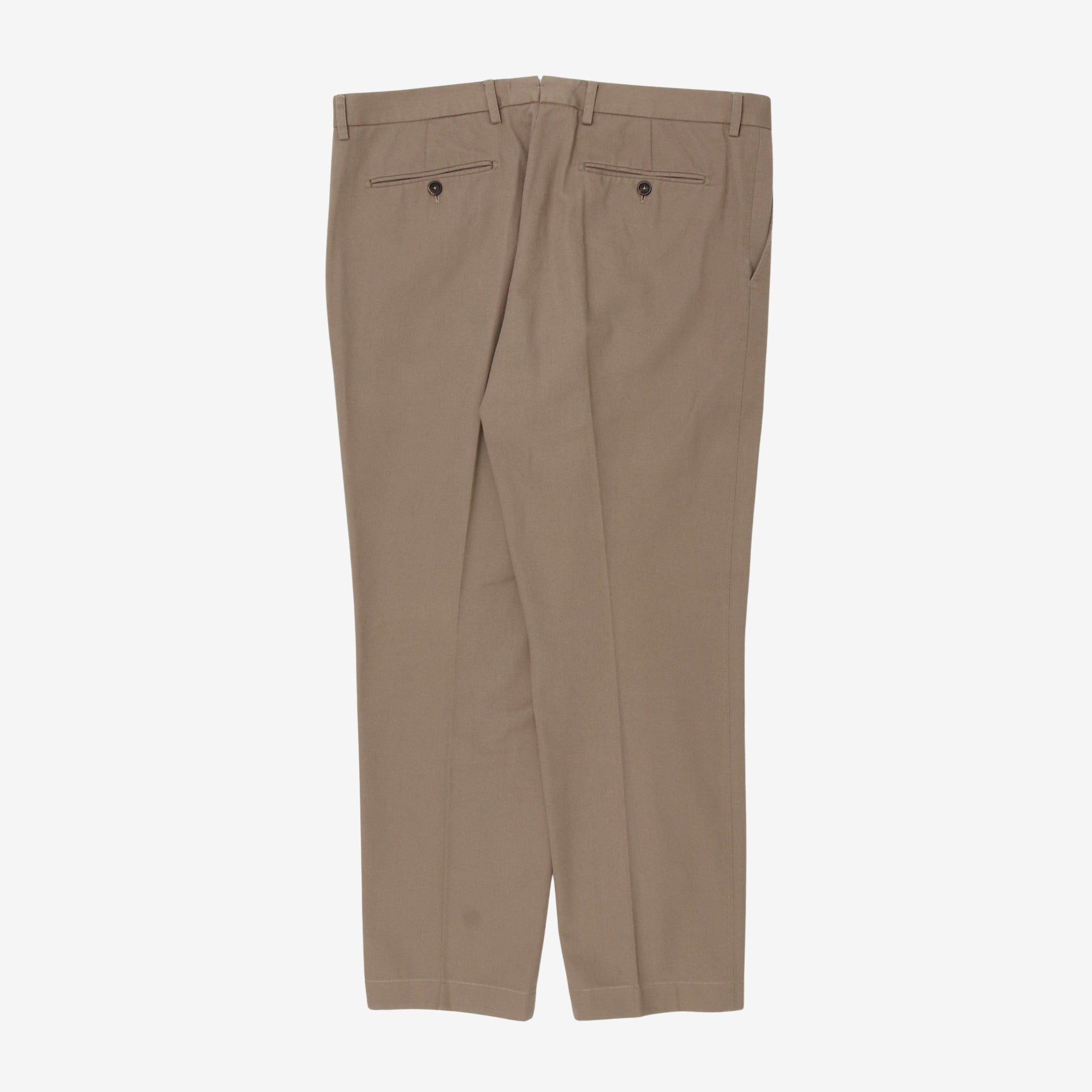 Flat Front Cotton Trouser (38W X 29.5L)