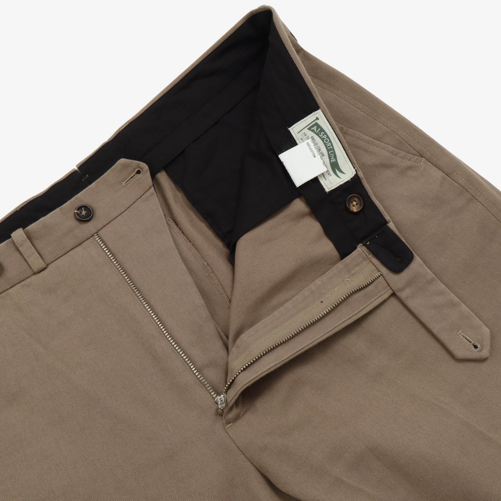 Flat Front Cotton Trouser (38W X 29.5L)