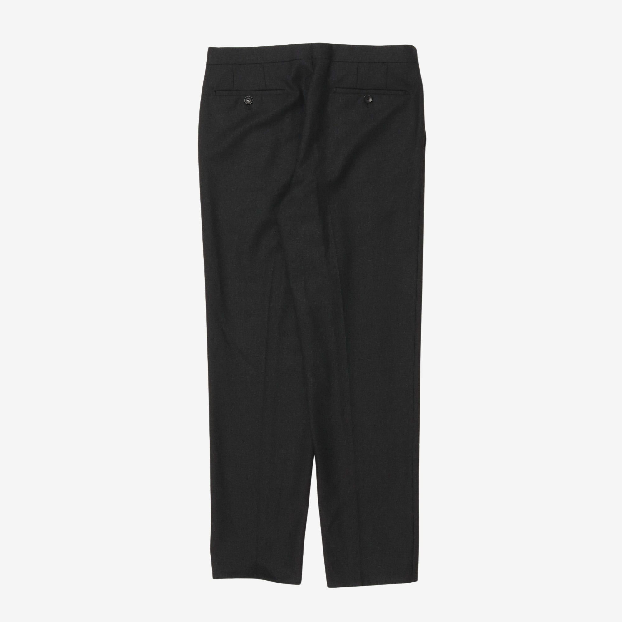 Tropical Wool Flat Front Trouser