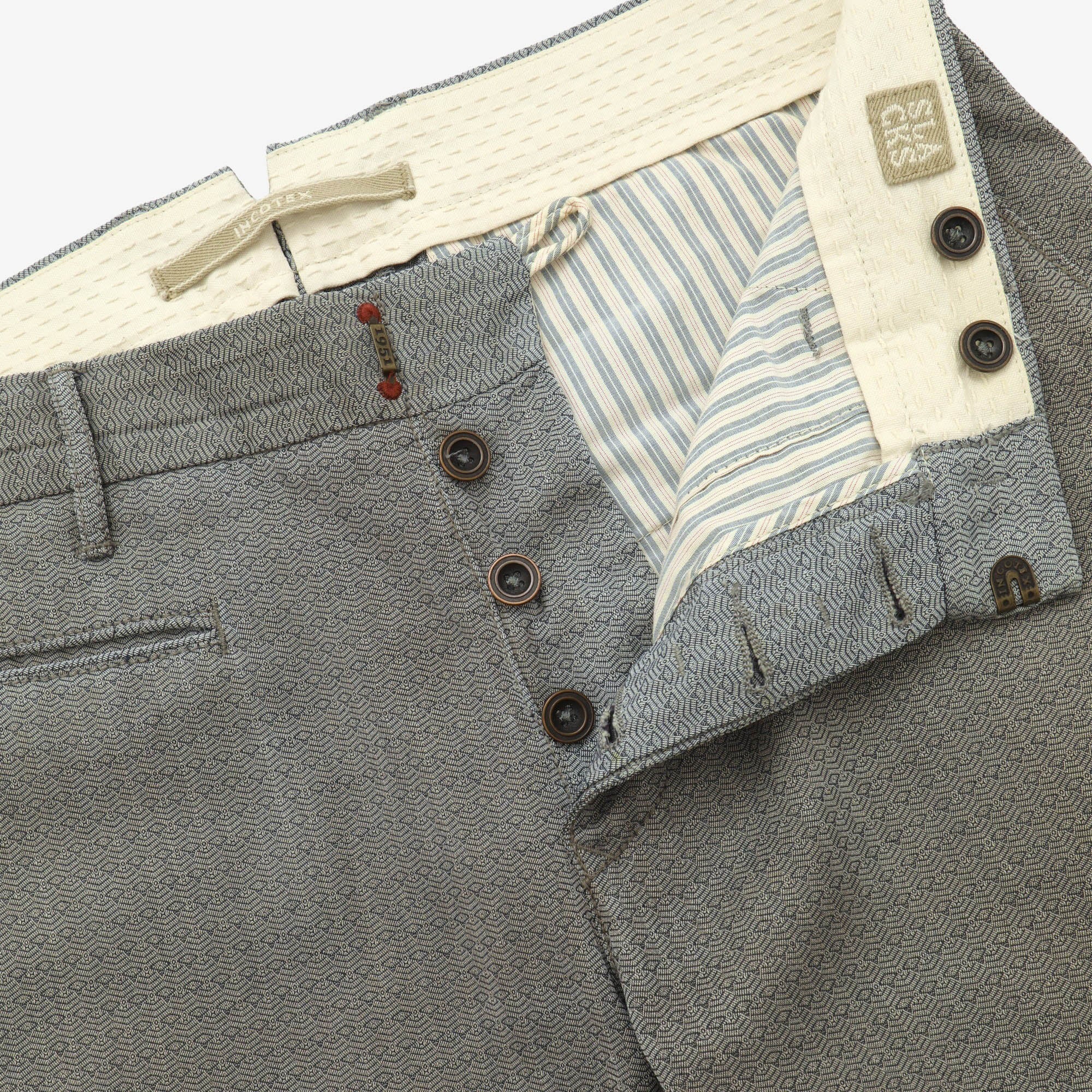 Slim Fit Wool Blend Slacks