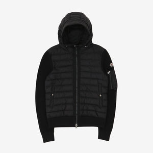 Quilted Shell Knitted Jacket