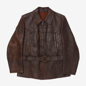 1940s Leather Rider Jacket