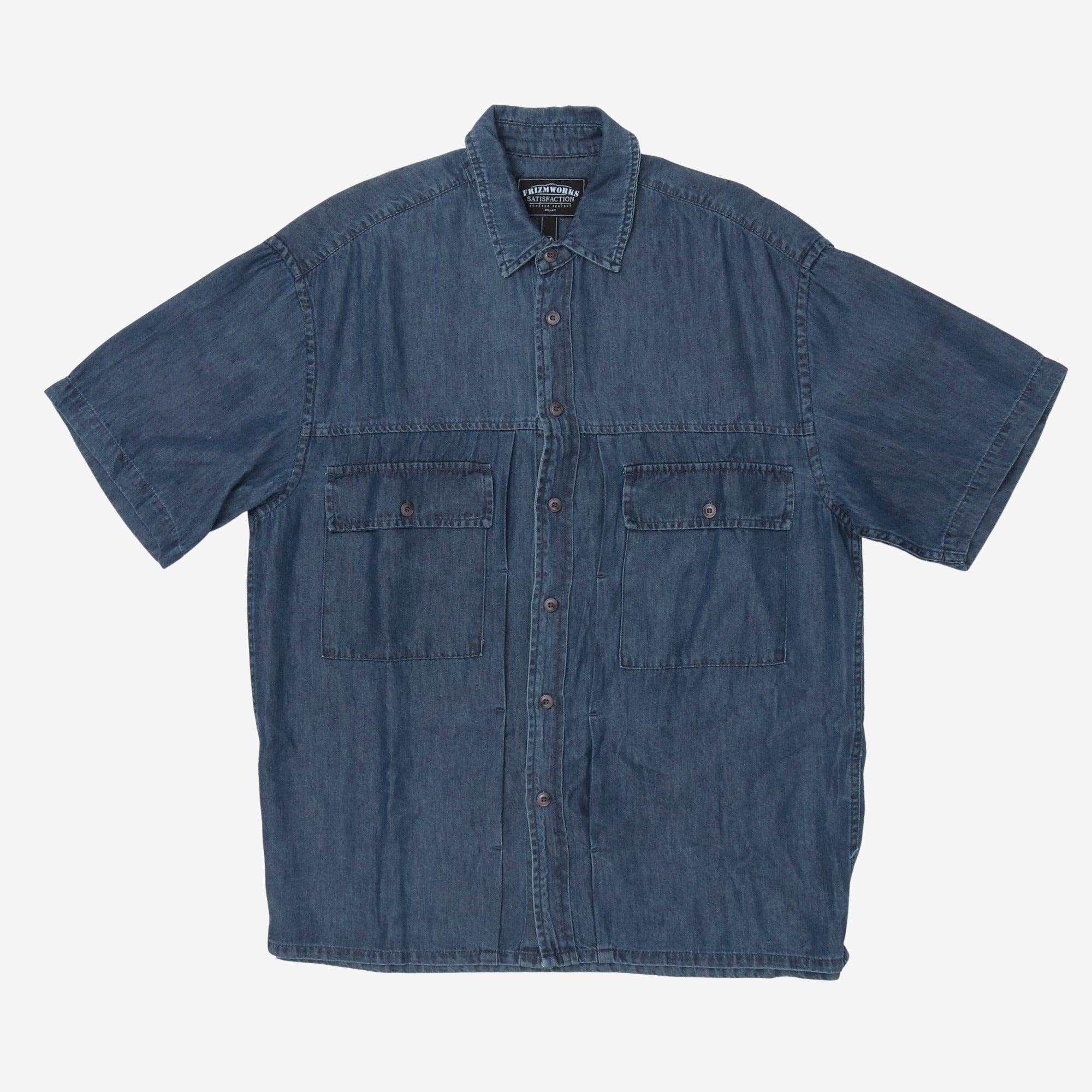 Tencel Denim Half Trucker Shirt