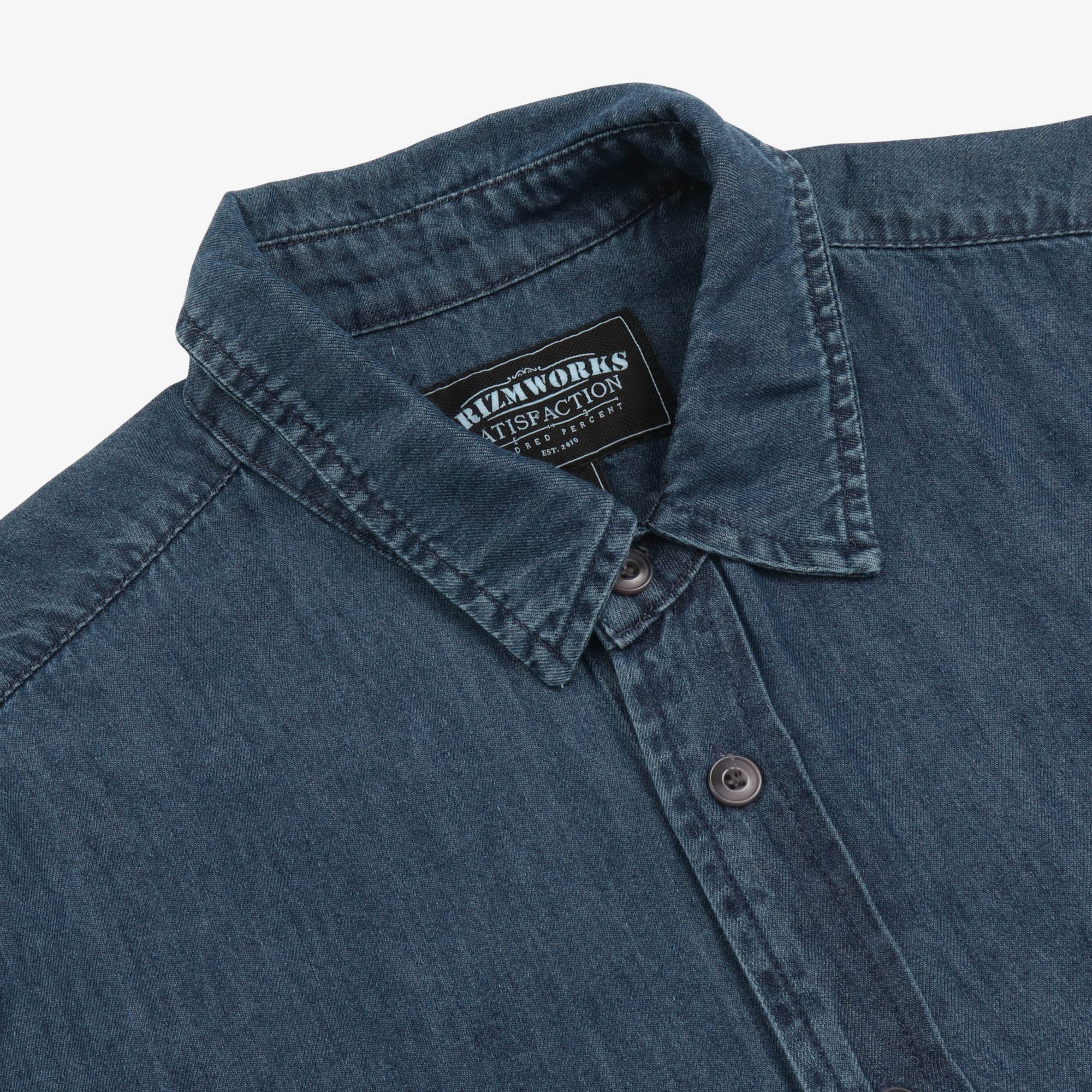 Tencel Denim Half Trucker Shirt