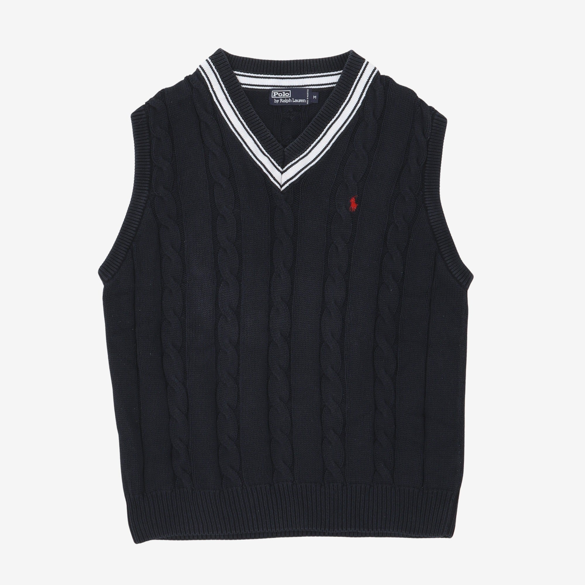 Vintage Cable Knit Cricket Vest