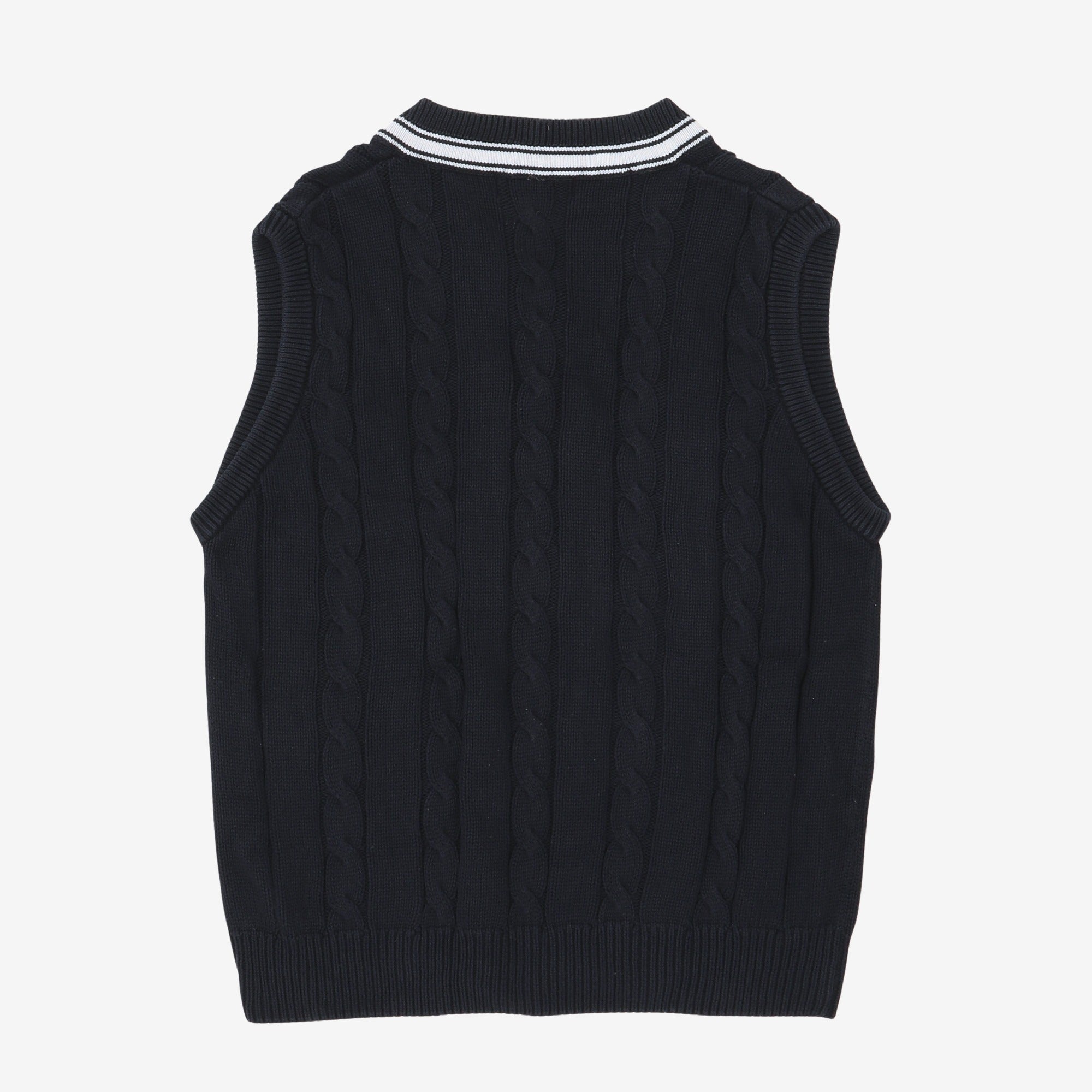 Vintage Cable Knit Cricket Vest
