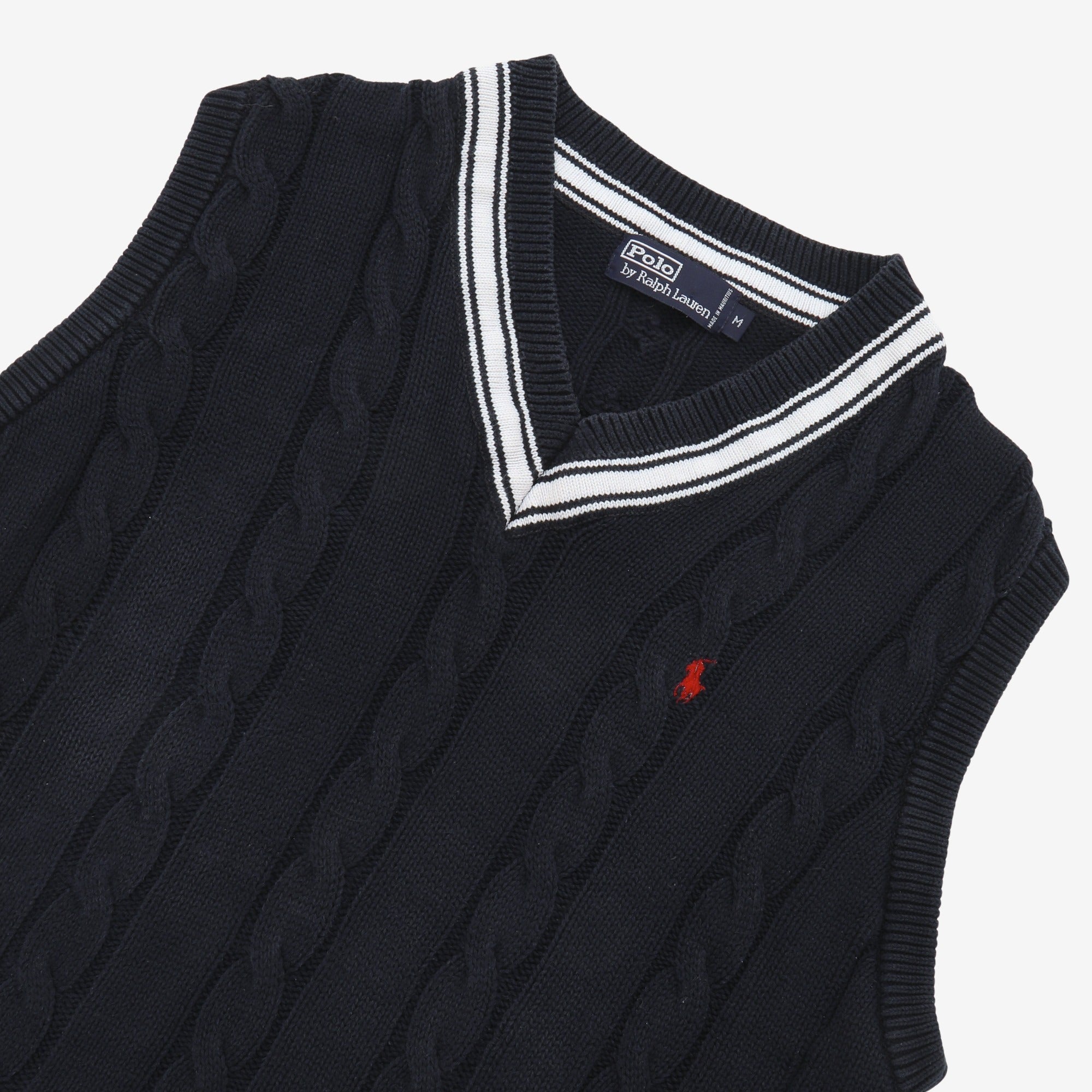 Vintage Cable Knit Cricket Vest