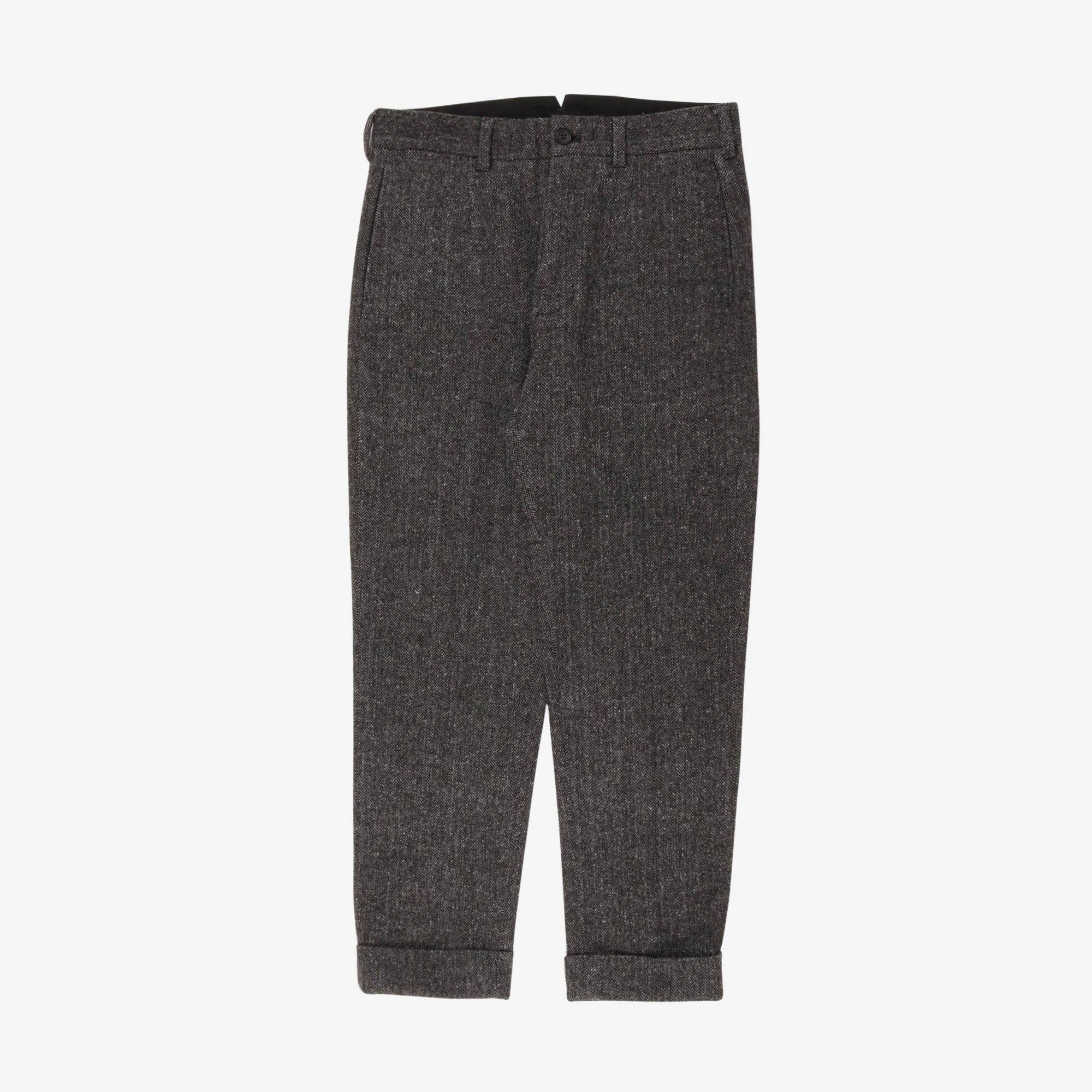 HBT Pleated Wool Blend Trousers
