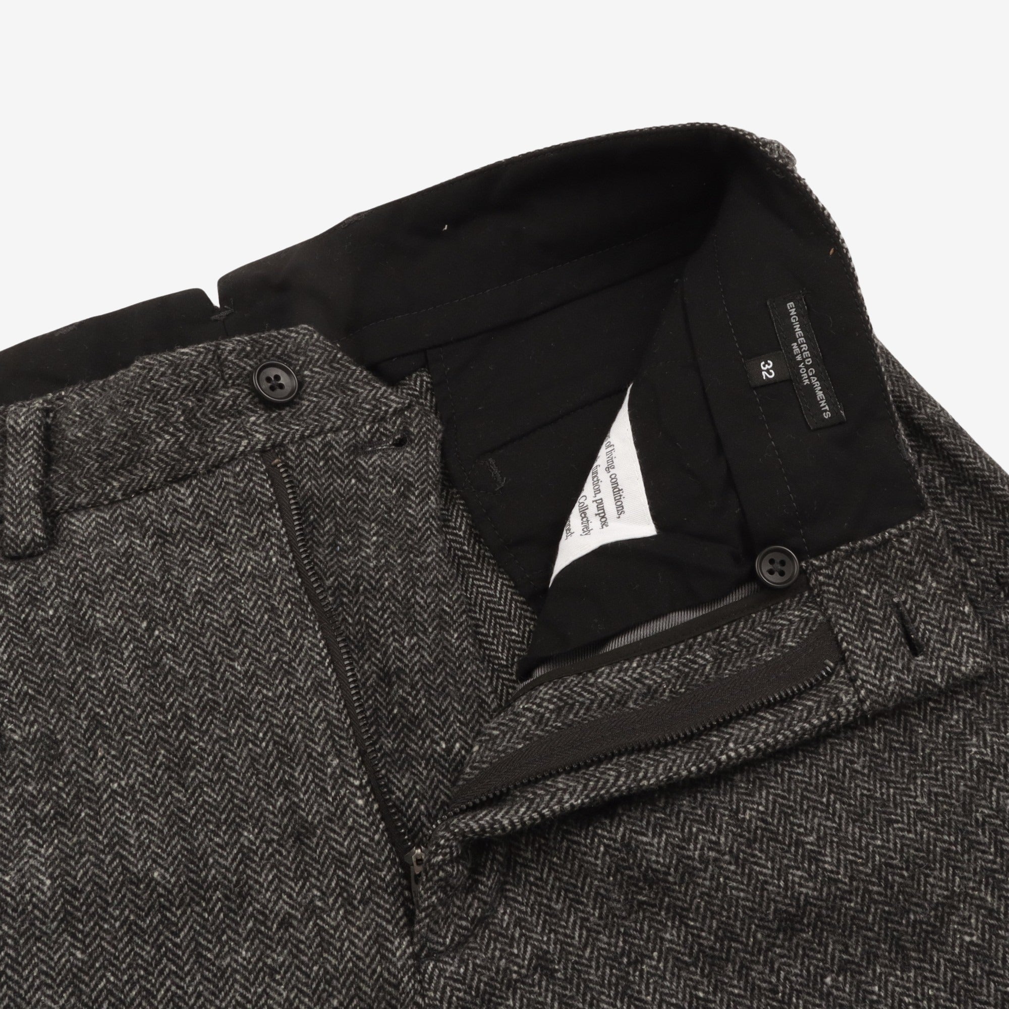 HBT Pleated Wool Blend Trousers