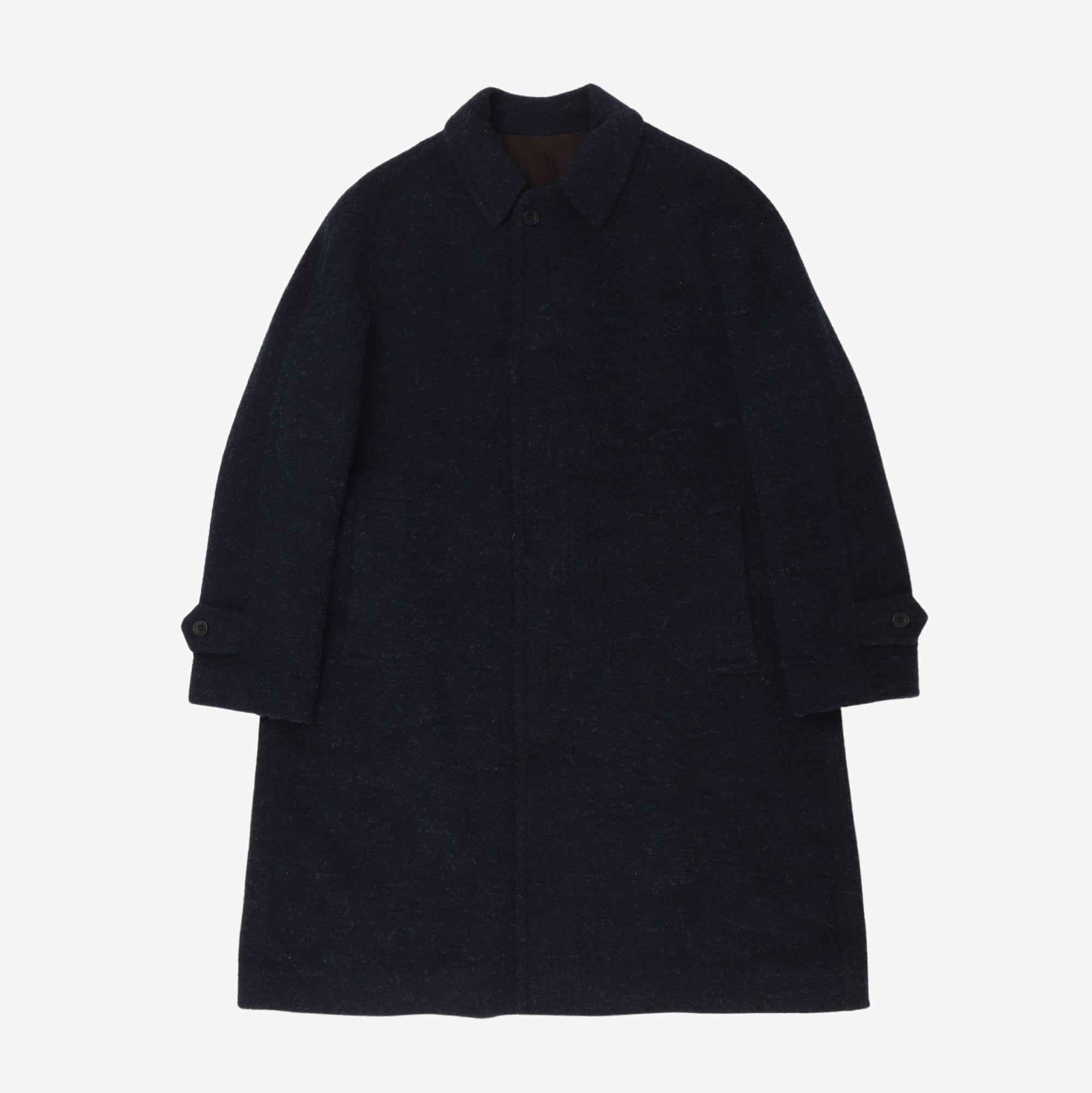 Wool Blend Raglan Coat