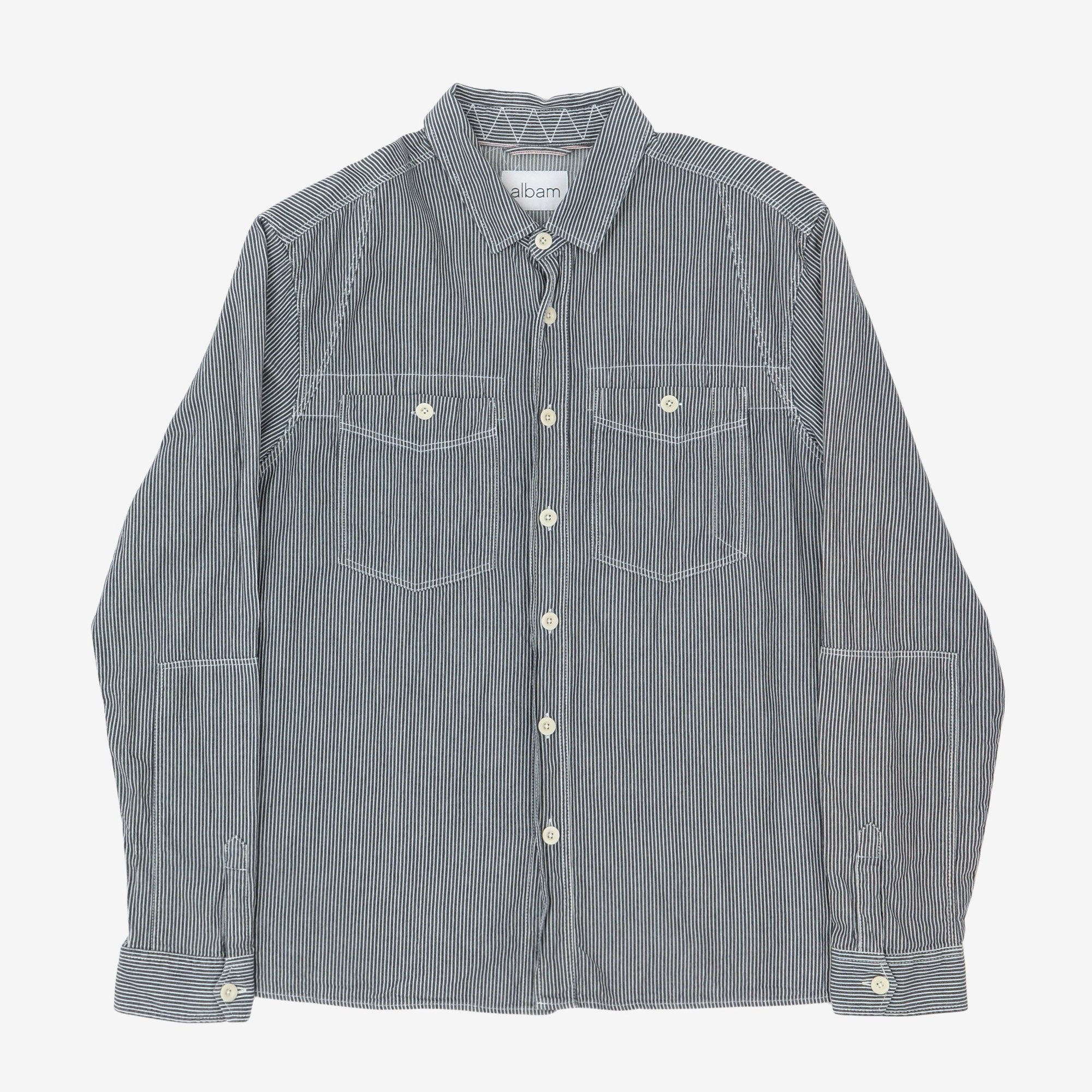 Hickory Stripe Work Shirt