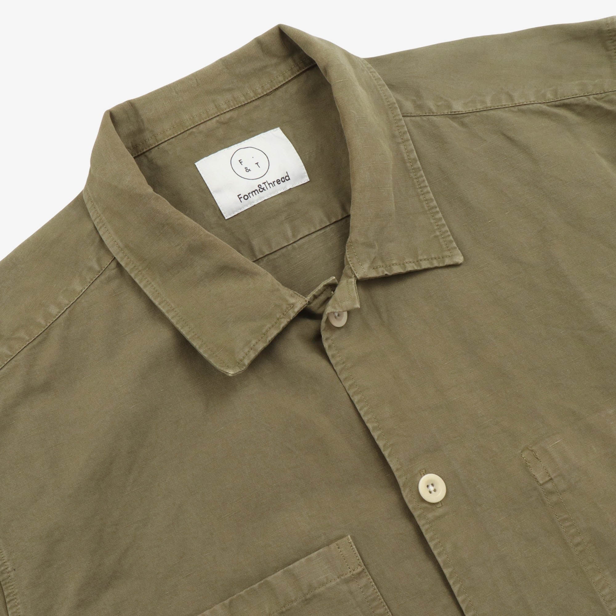 Linen Blend Atelier Overshirt