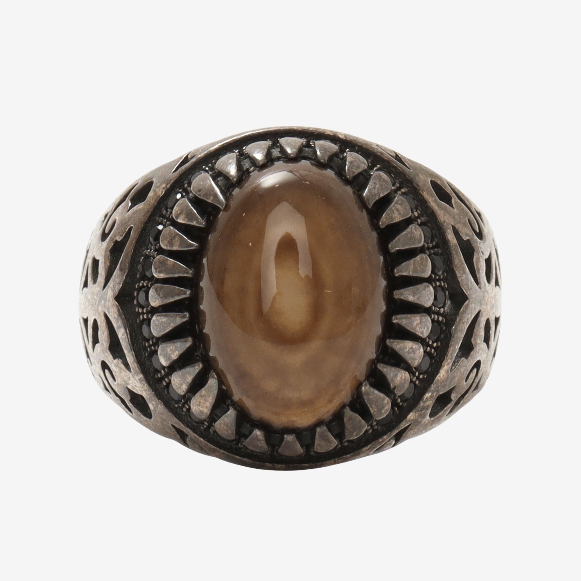 Omani Tiger Eye Signet Ring