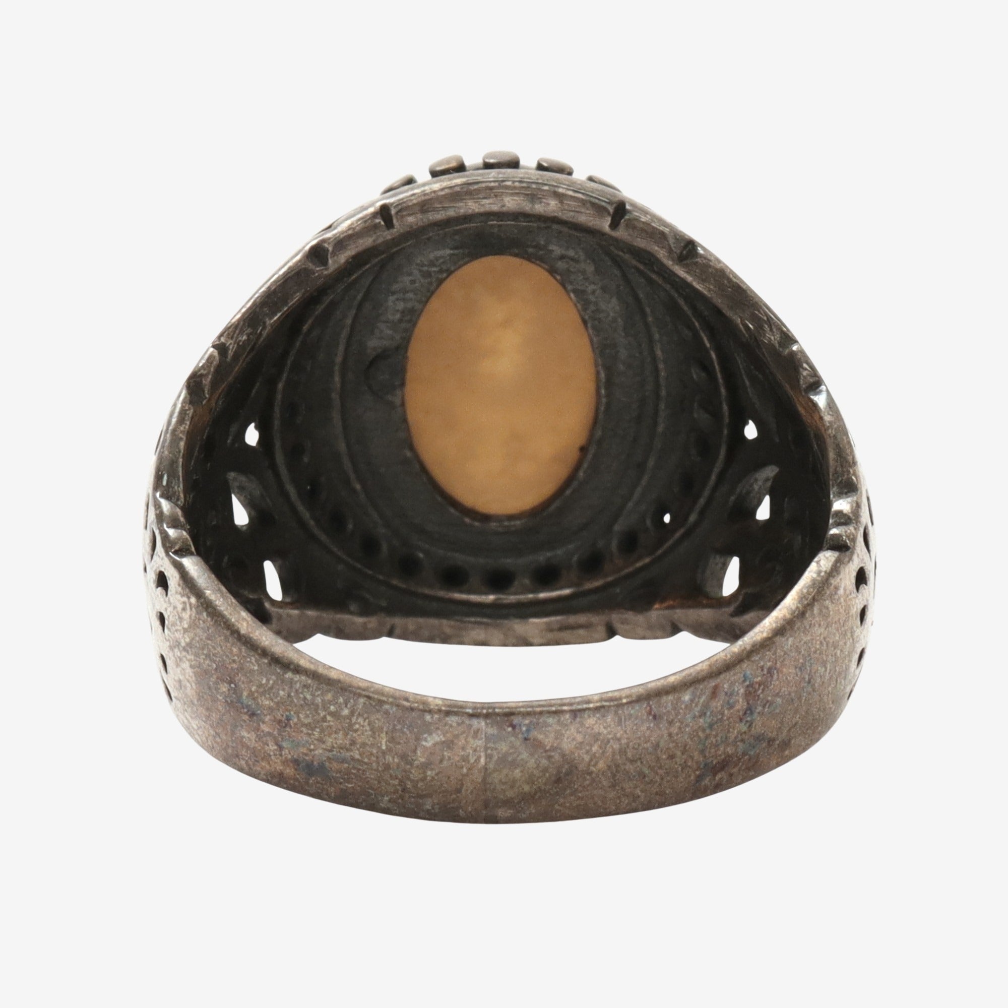 Omani Tiger Eye Signet Ring