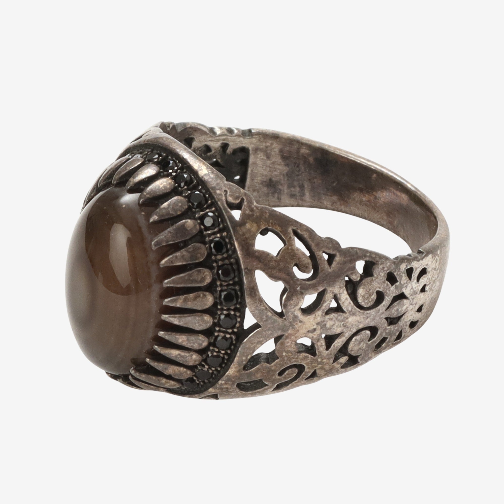 Omani Tiger Eye Signet Ring