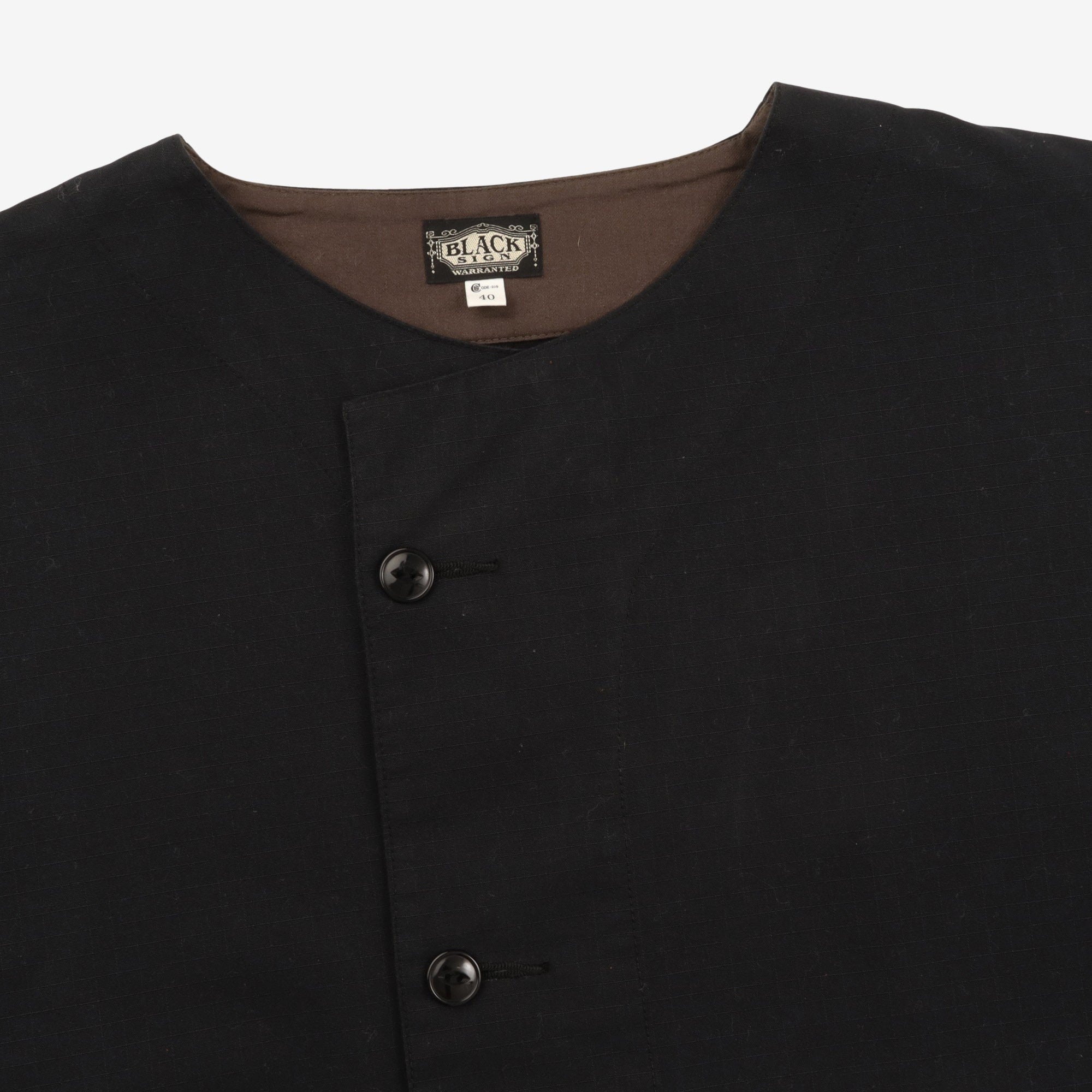 Collarless Rip Stop Jacket