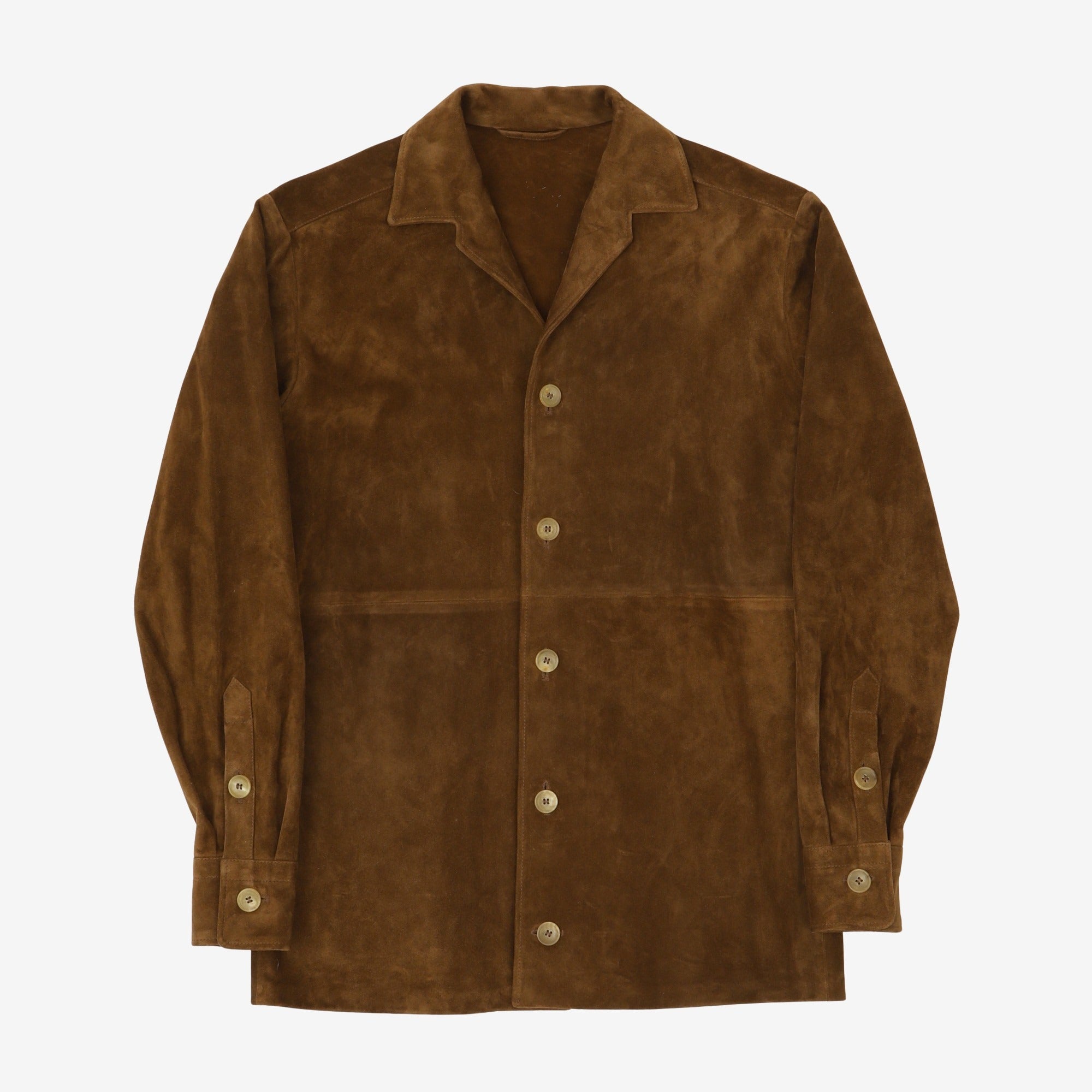 Cognac Driver Suede Overshirt