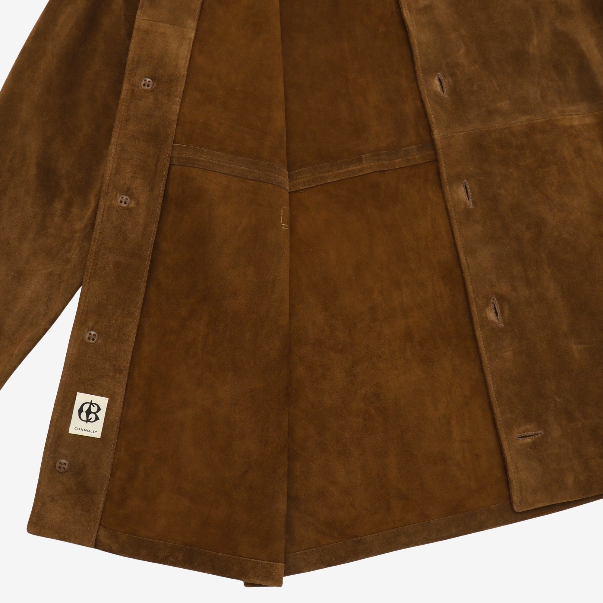 Cognac Driver Suede Overshirt