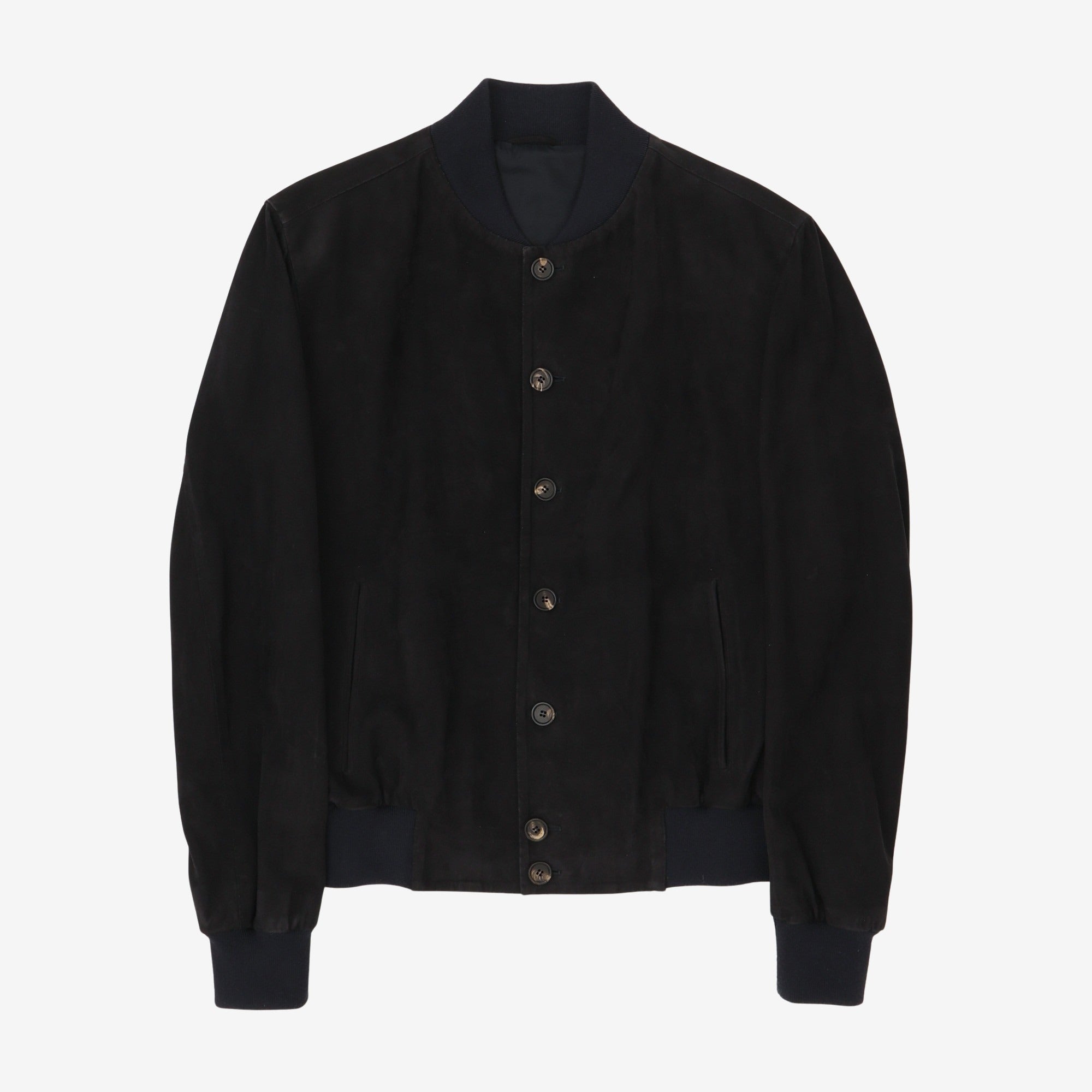 Suede Bomber Jacket
