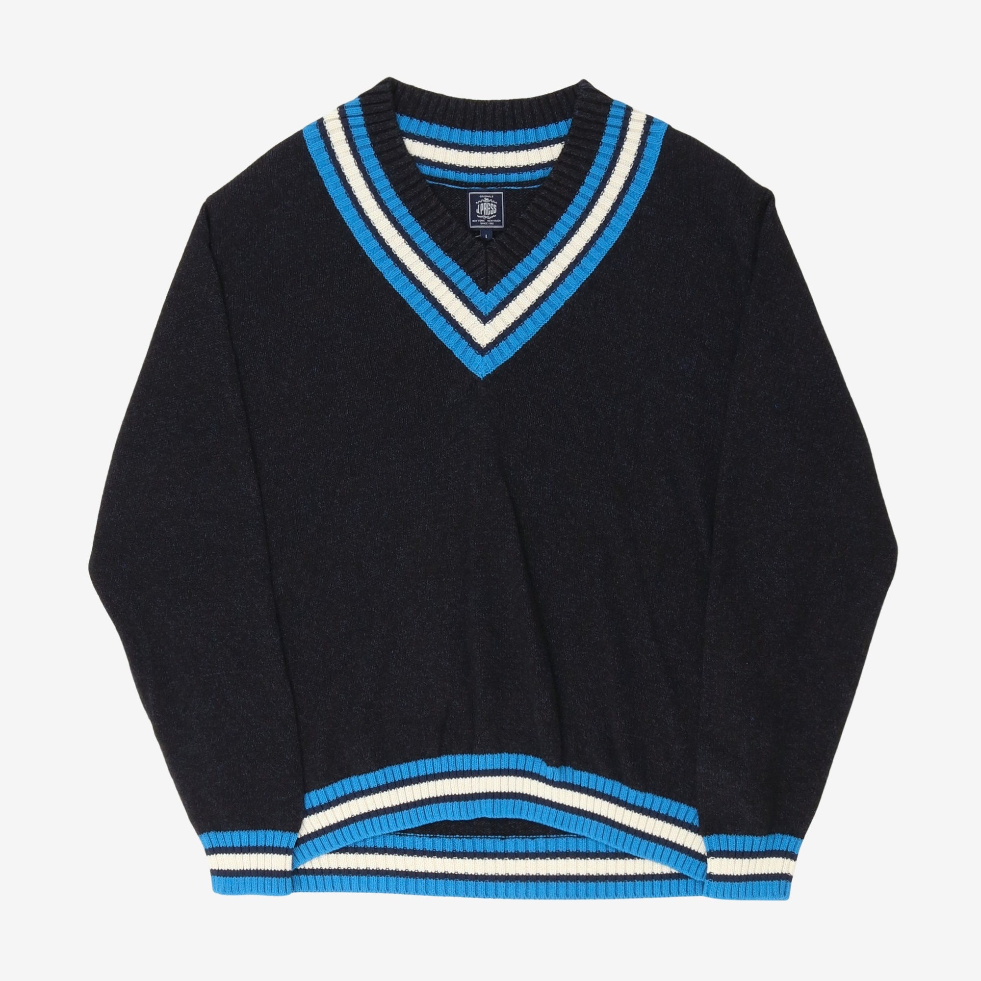 Linen Blend V-Neck Sweater