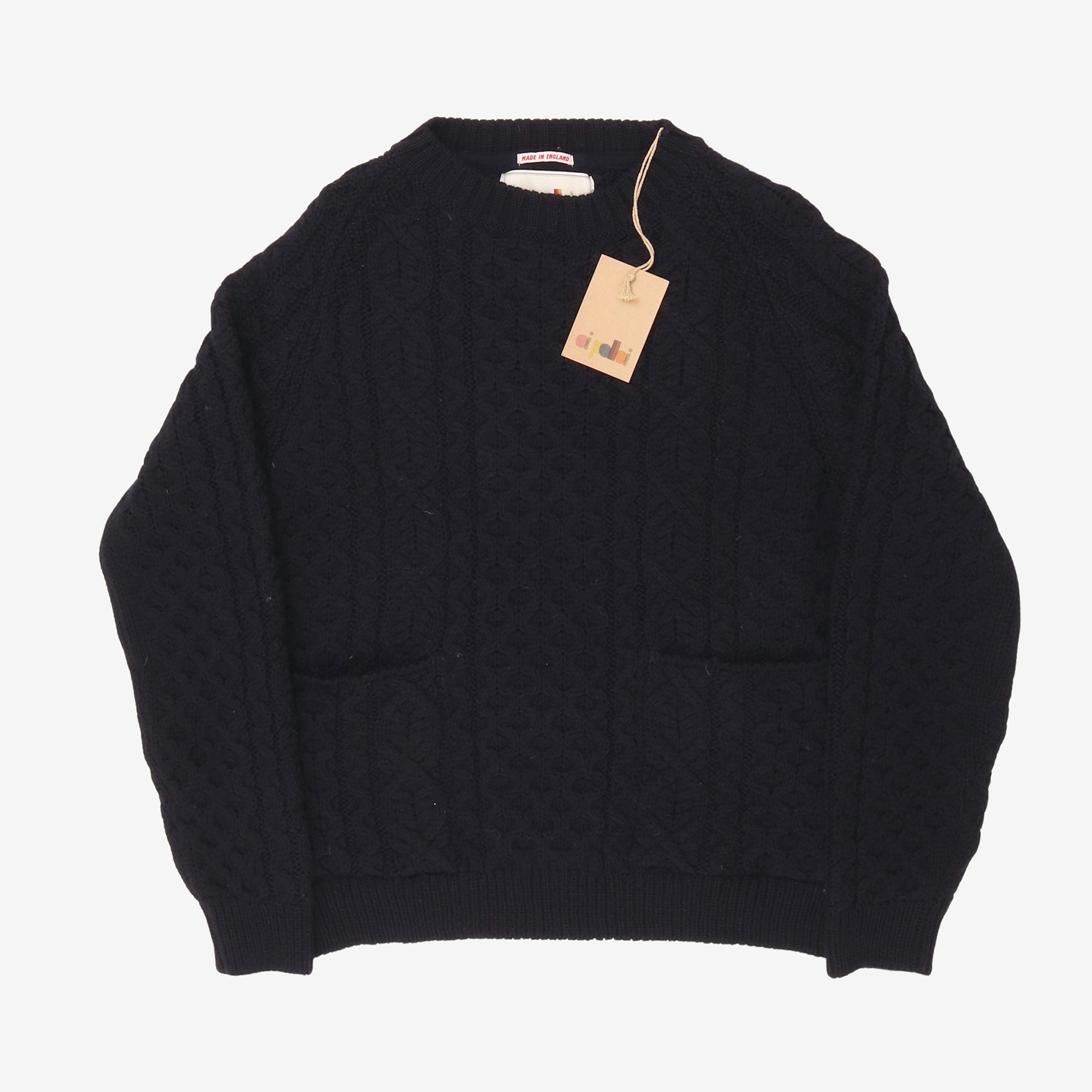 Aran Cable Knit Pocket Jumper