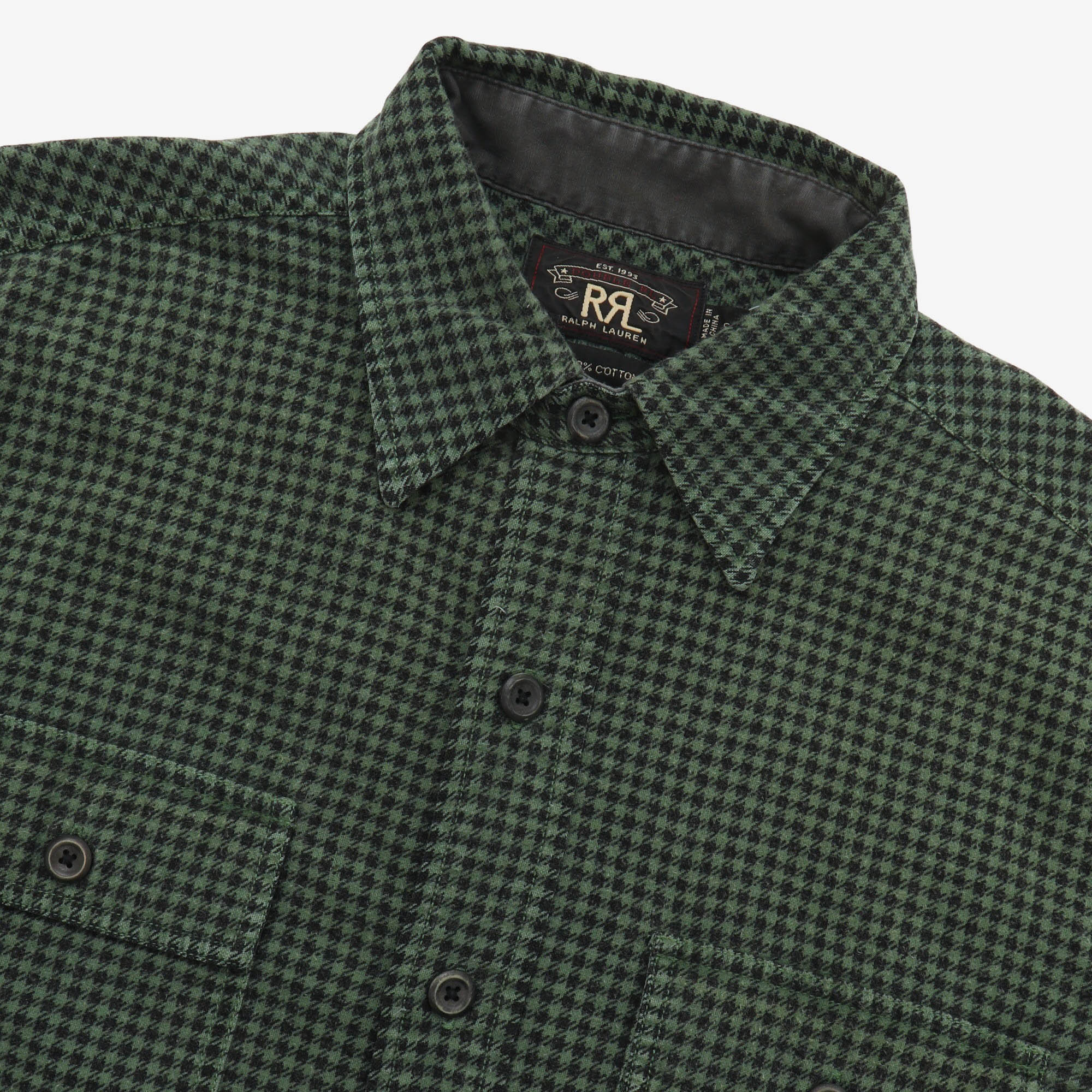 Houndstooth Check Work Shirt
