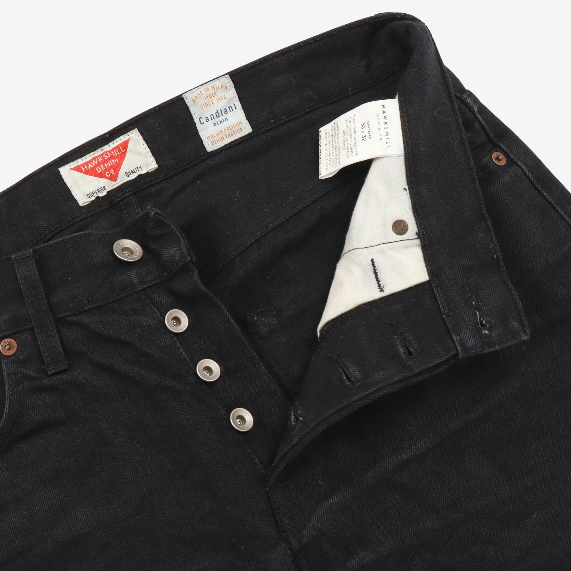 Slim Tapered Twill Denim