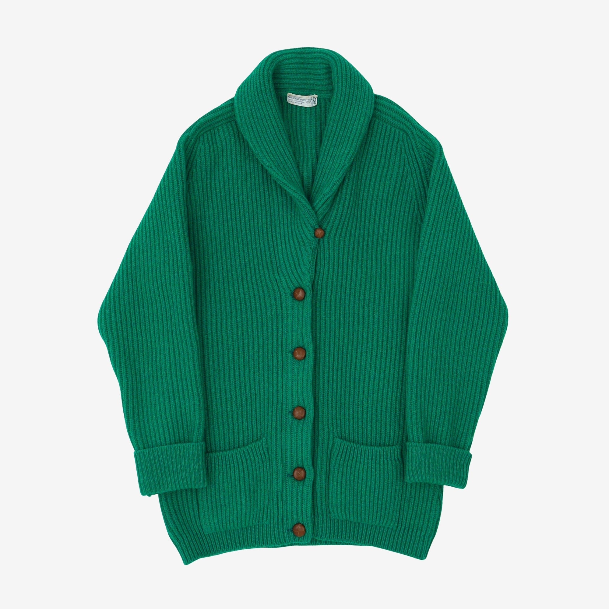 Shawl Collar Knit Cardigan