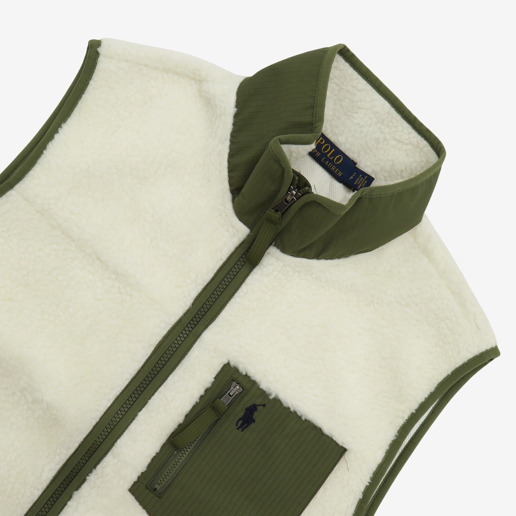 Bonded Sherpa Full-Zip Vest