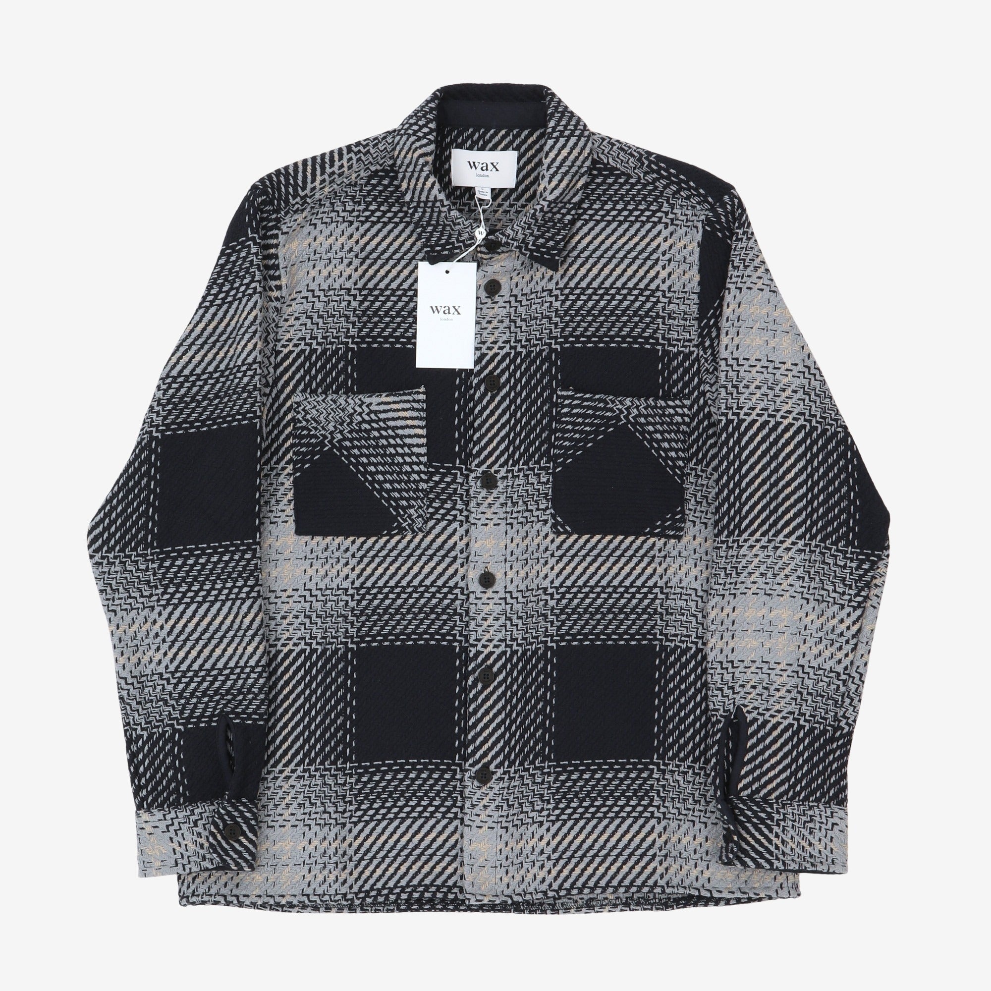 Ombre Check Whiting Overshirt