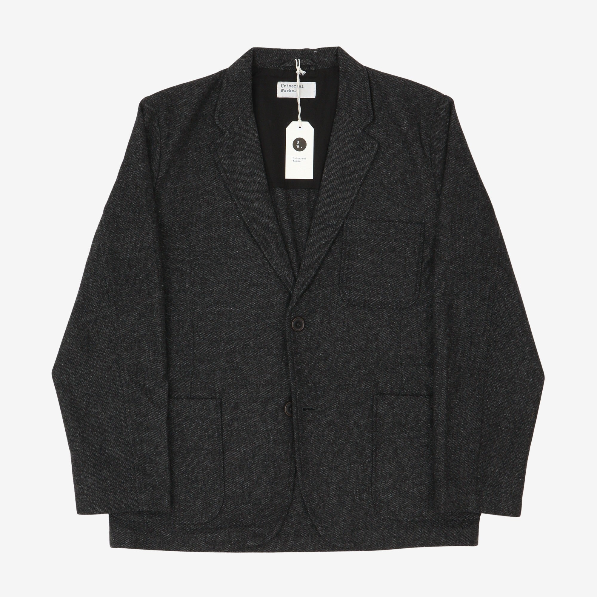 Upcycled Wool Two Button Jacket