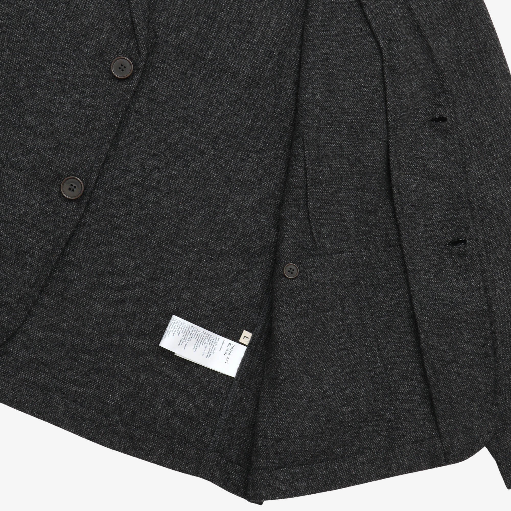 Upcycled Wool Two Button Jacket
