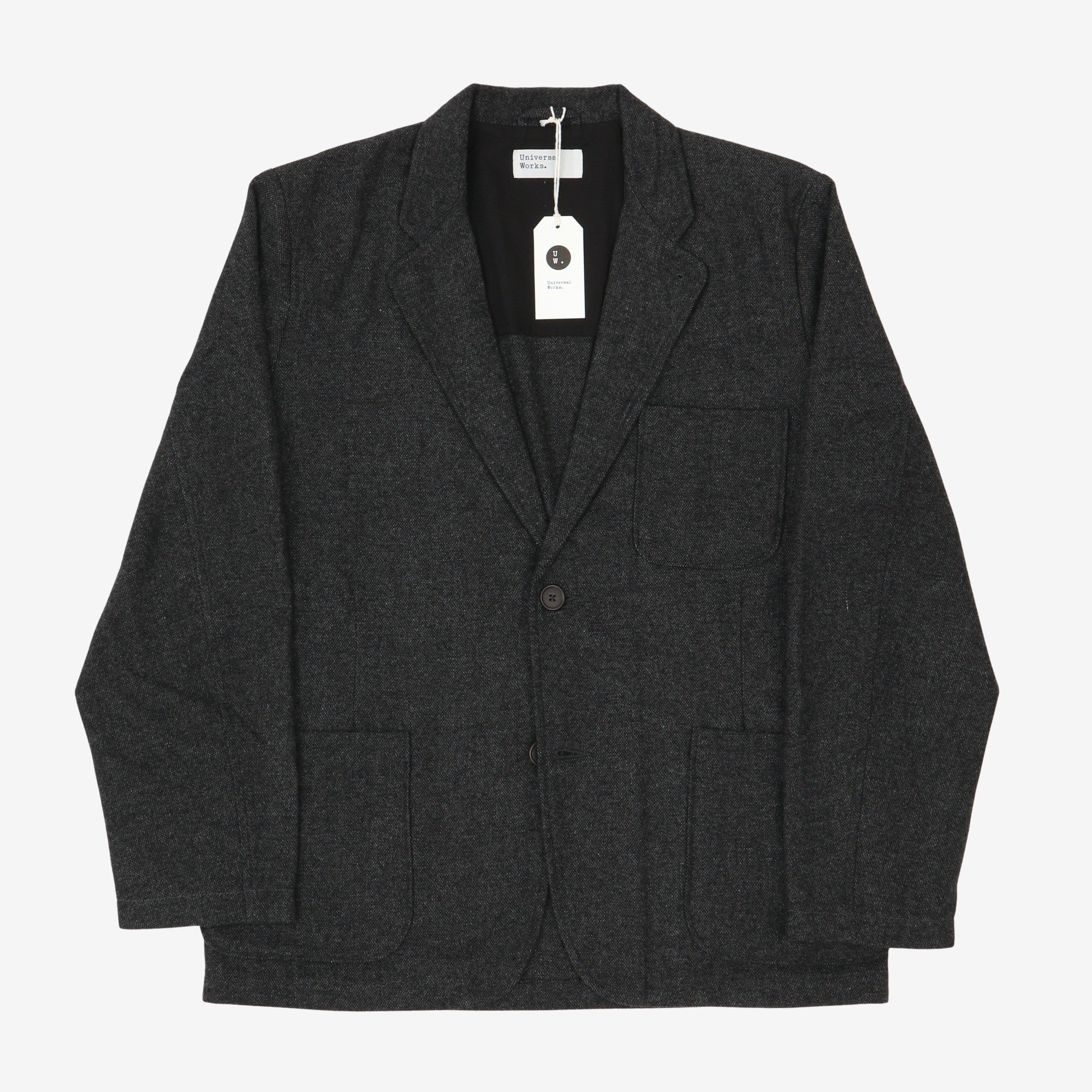 Upcycled Wool Two Button Jacket