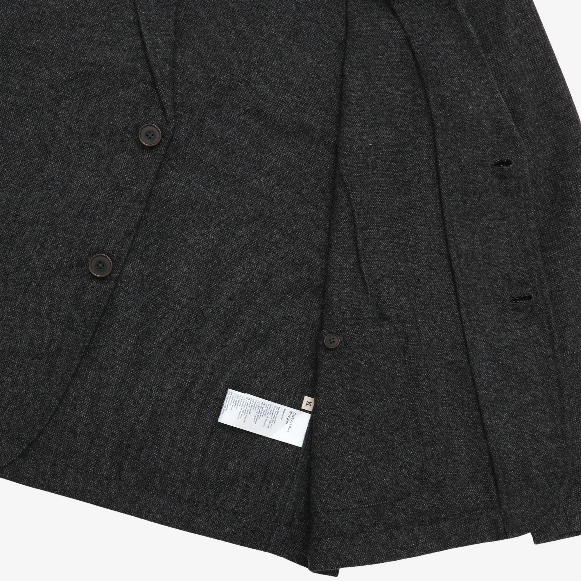 Upcycled Wool Two Button Jacket