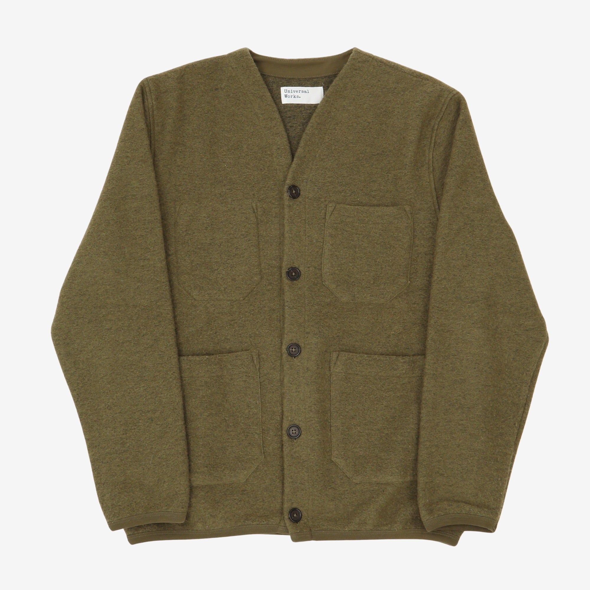 Wool Fleece Cardigan