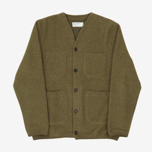 Wool Fleece Cardigan