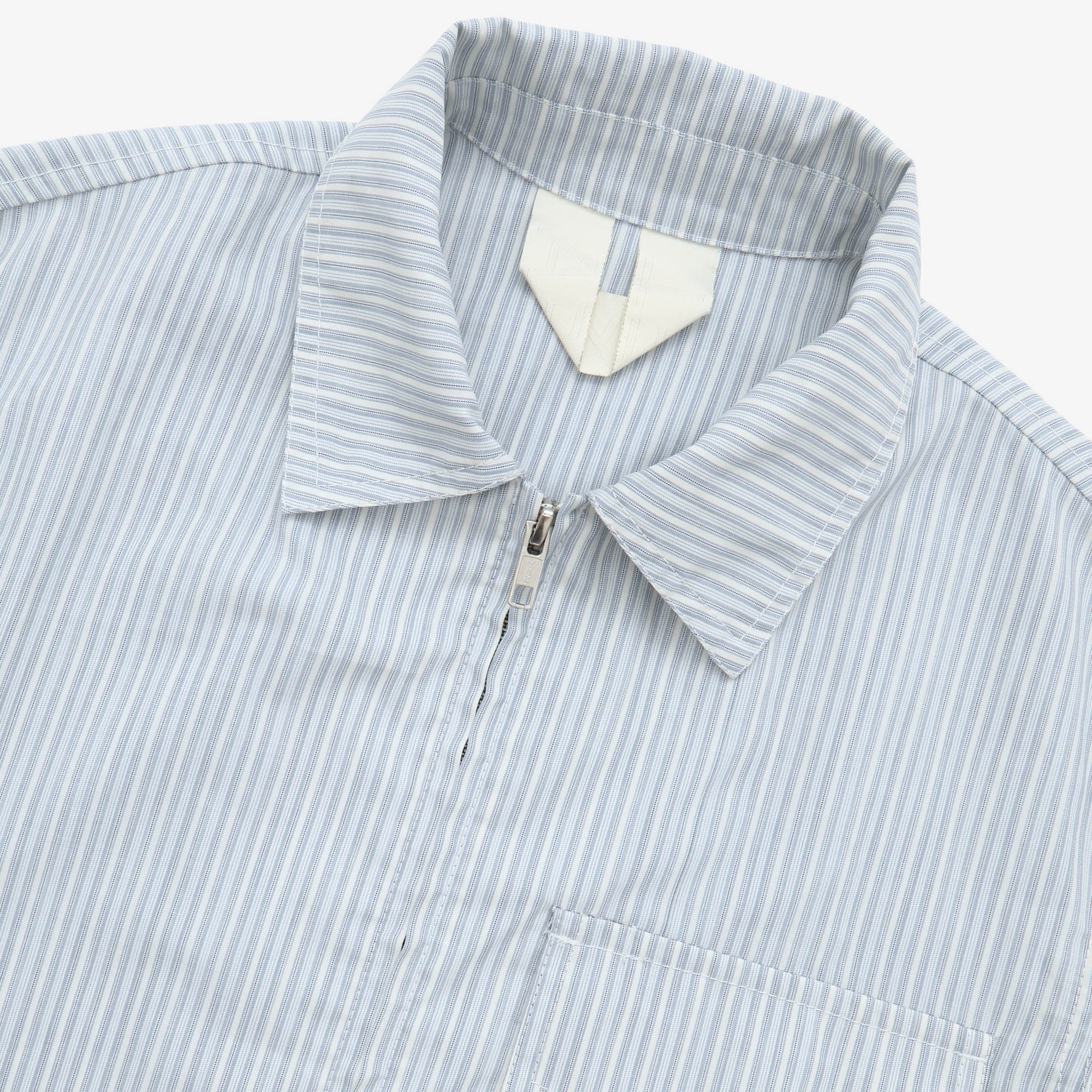 Striped Zip Overshirt