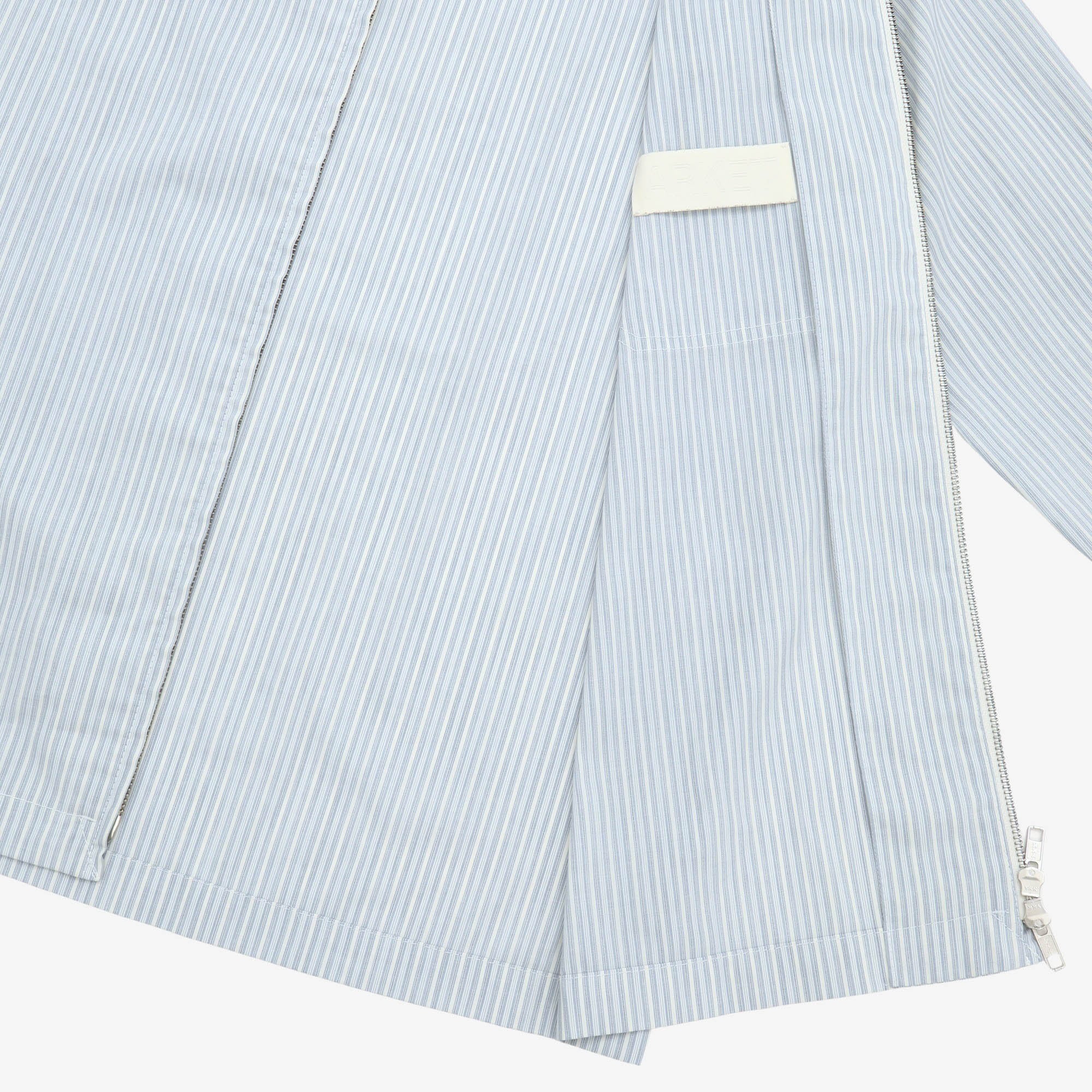 Striped Zip Overshirt