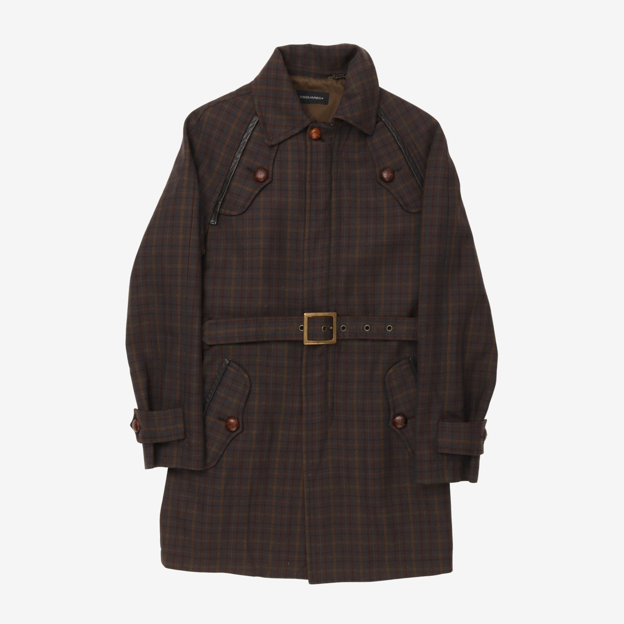 Belted Wool Overcoat