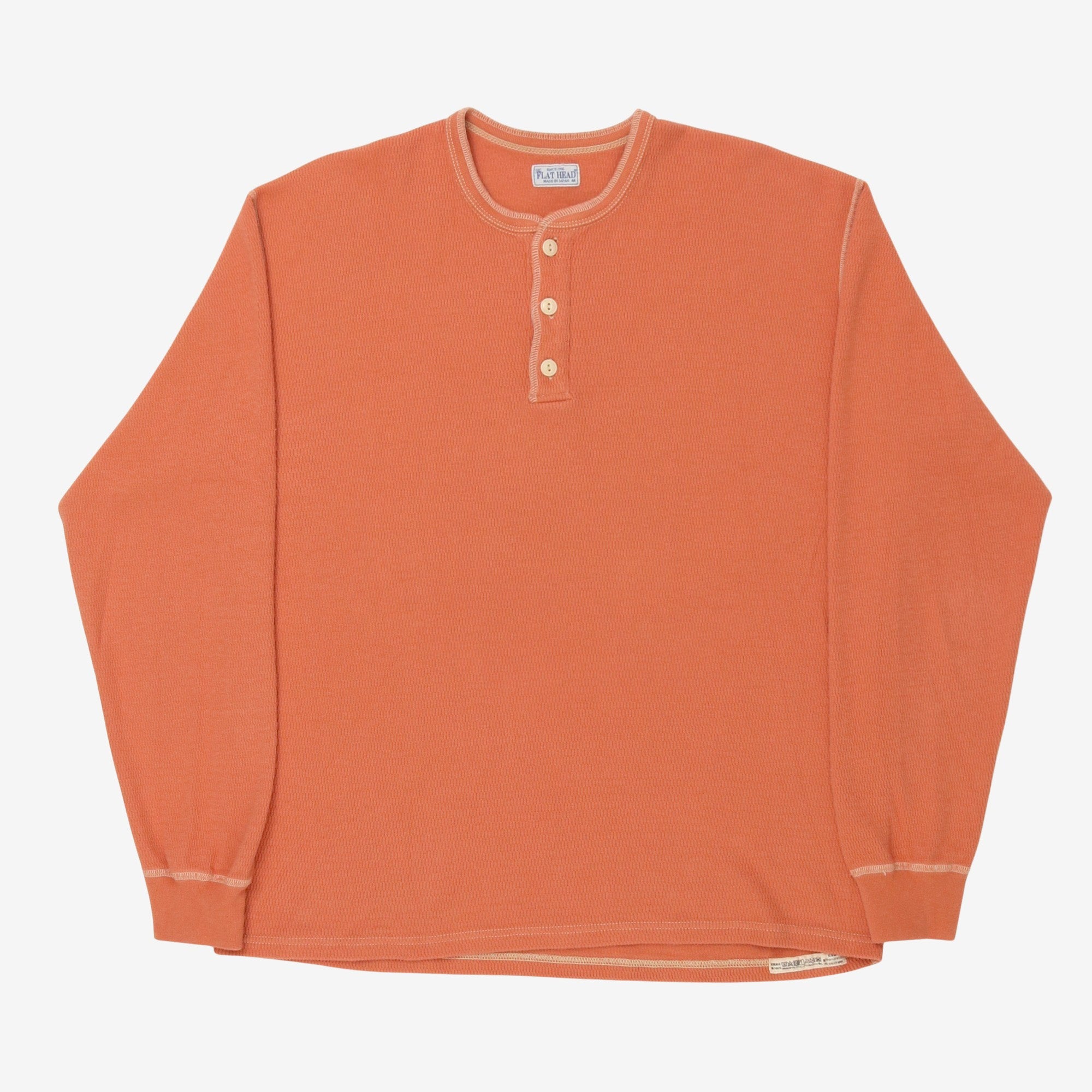 LS Waffle Knit Henley