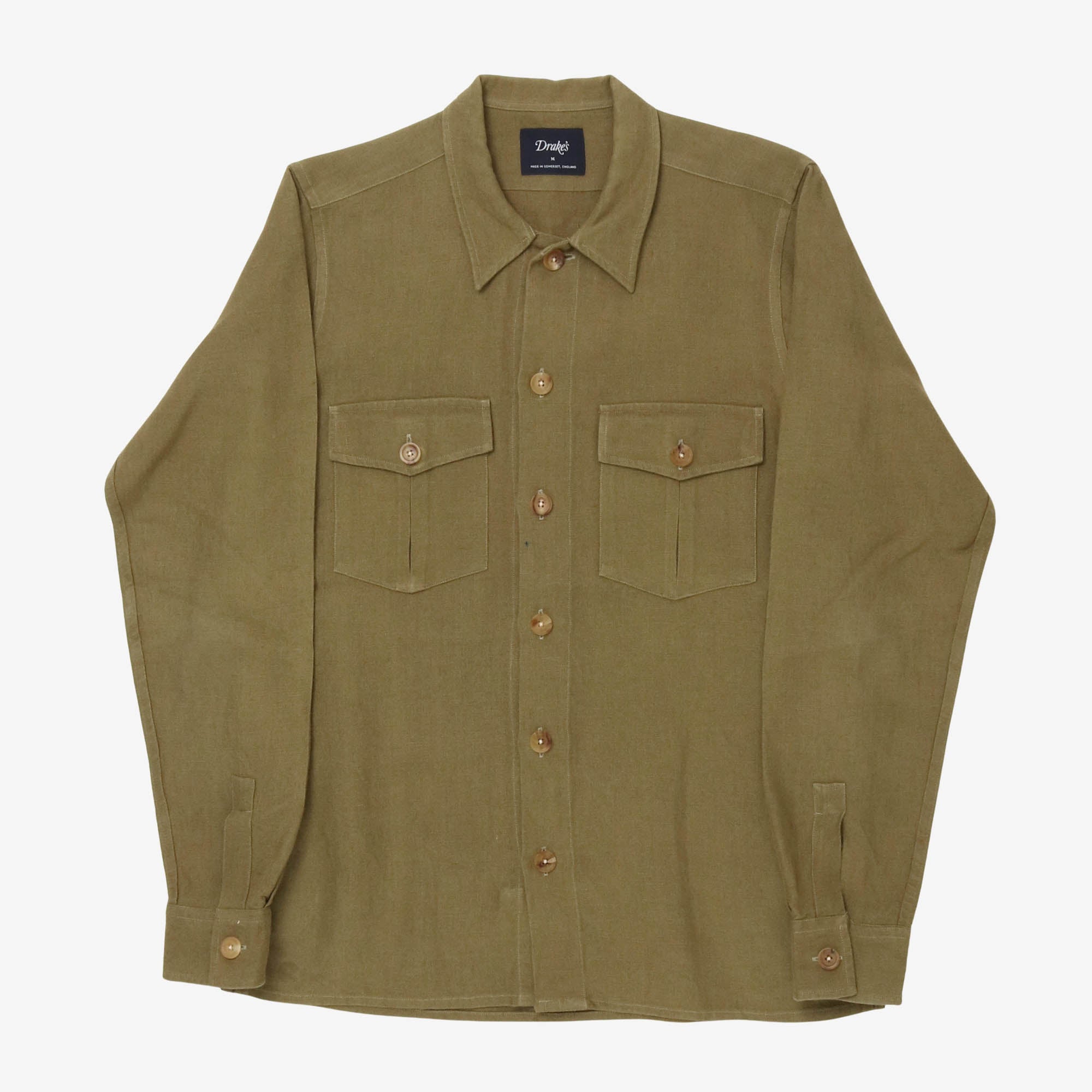Linen Two-Pocket Work Shirt