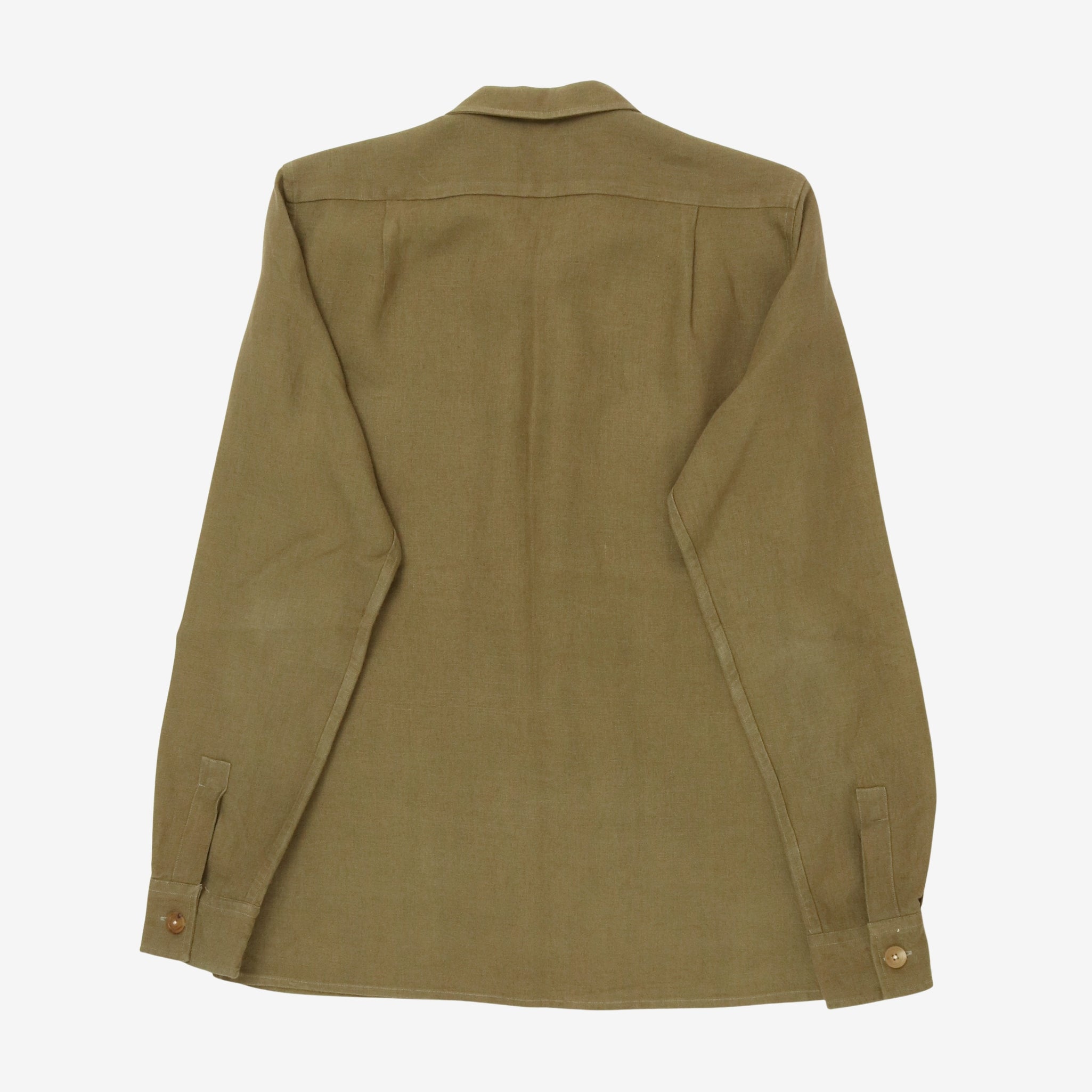Linen Two-Pocket Work Shirt